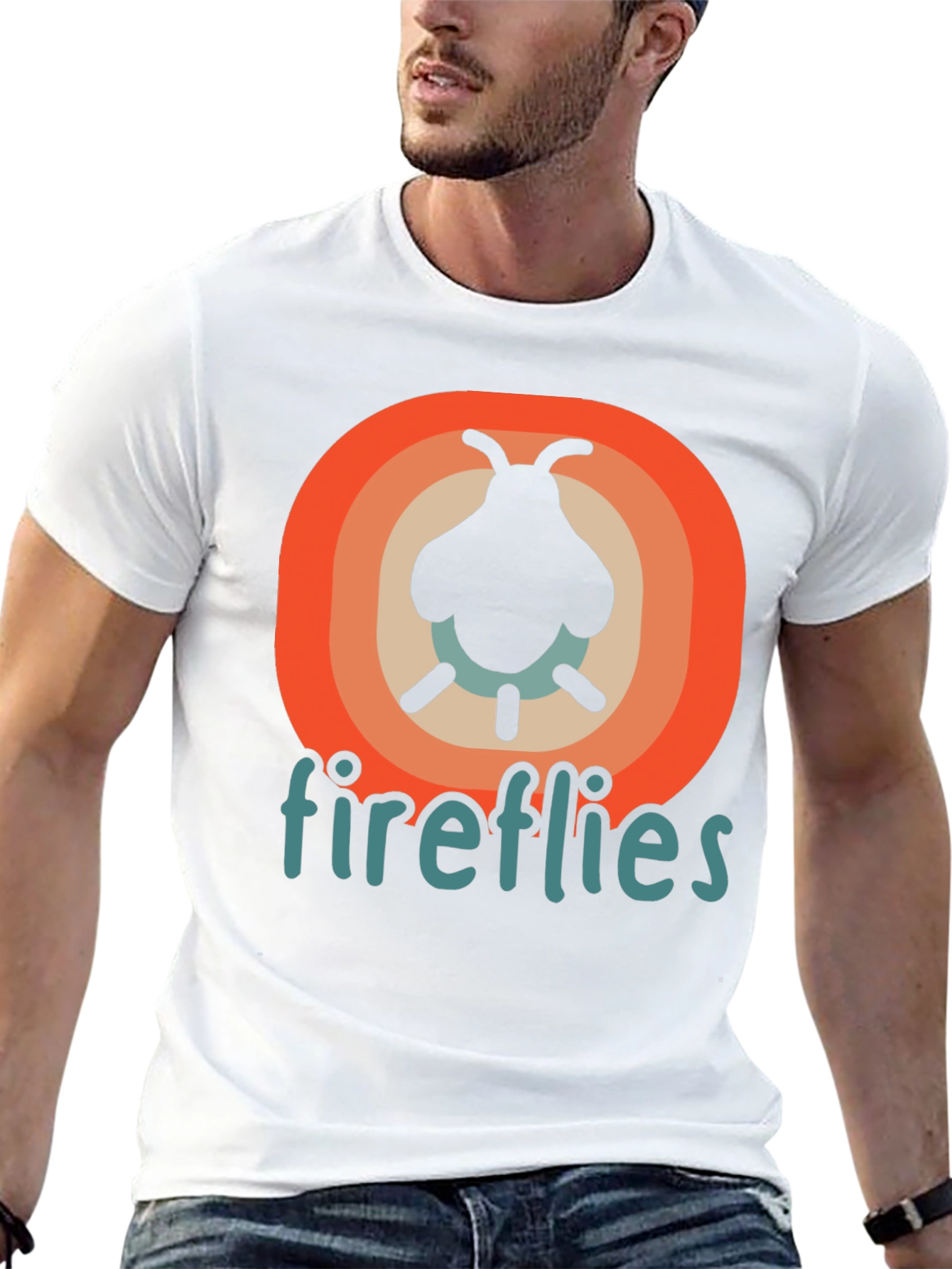 Black Fireflies Graphic Tee - Retro Style view 13