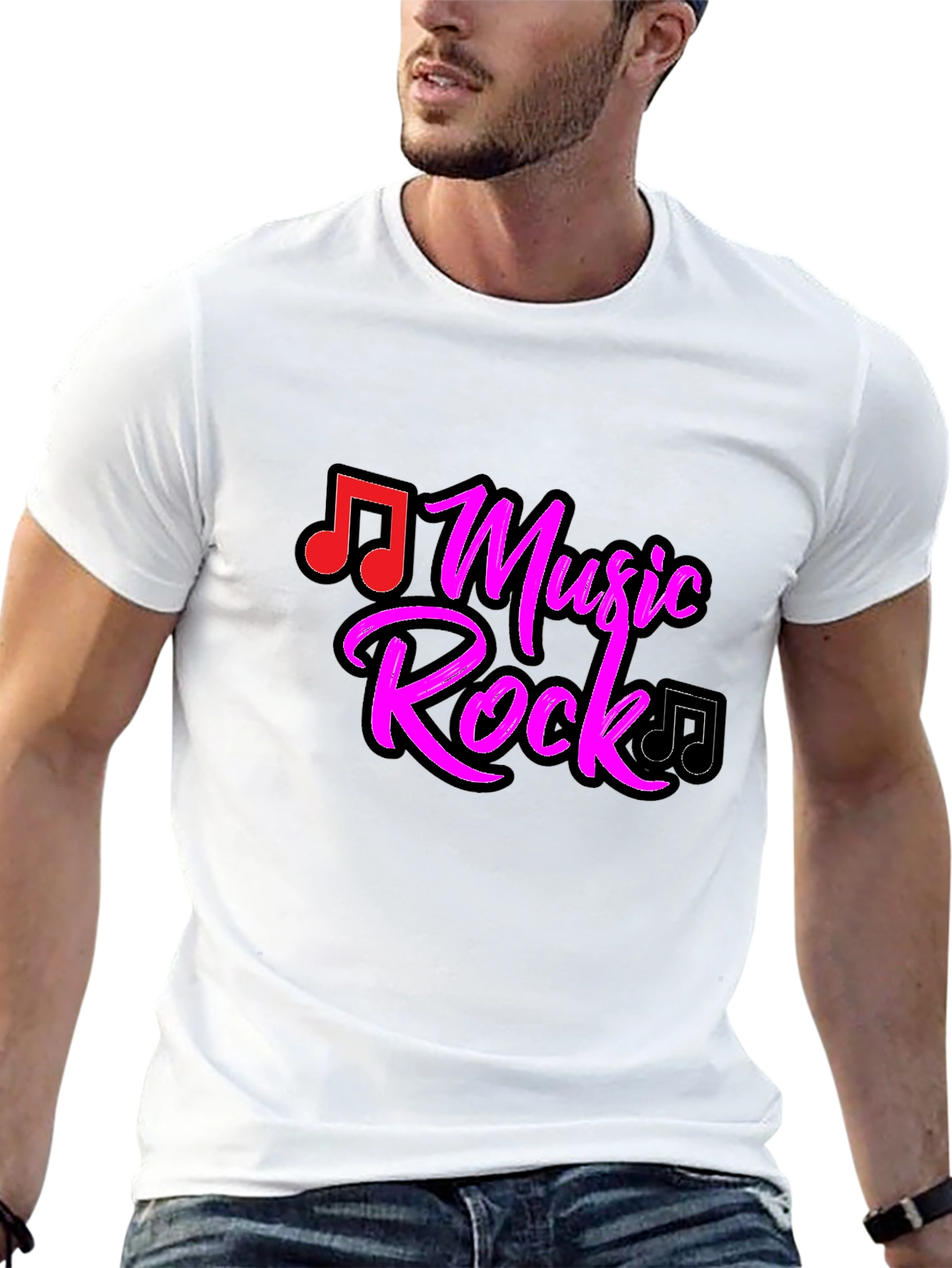 Black Music Rock Graphic Tee view 13