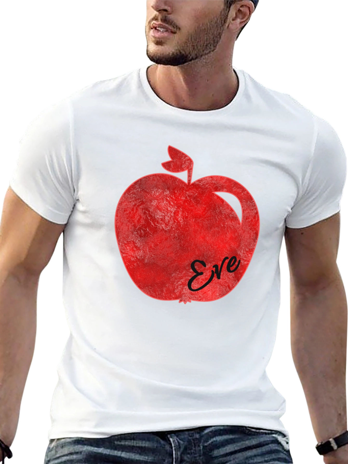 Black Eve's Apple Graphic T-Shirt - Forbidden Fruit Design view 13