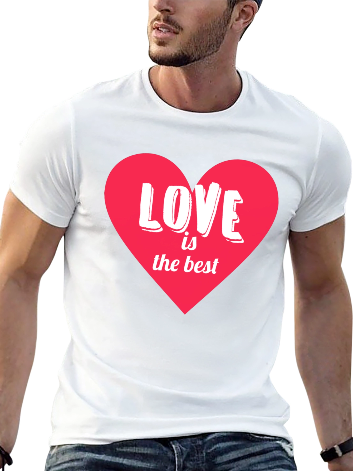 Love is the Best Heart Graphic T-Shirt - 13