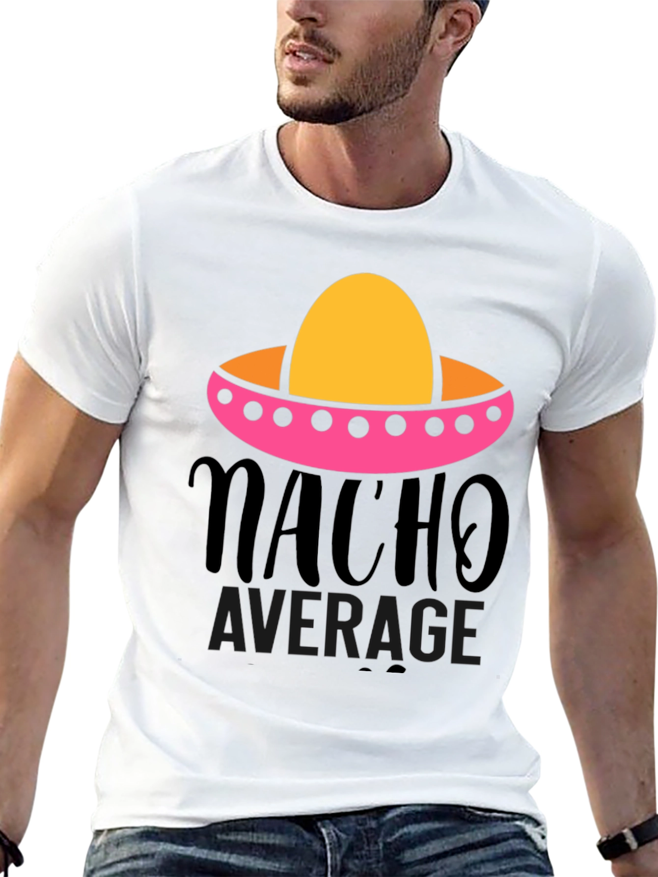 Black Nacho Average Graphic Tee - Funny Fiesta Shirt view 13