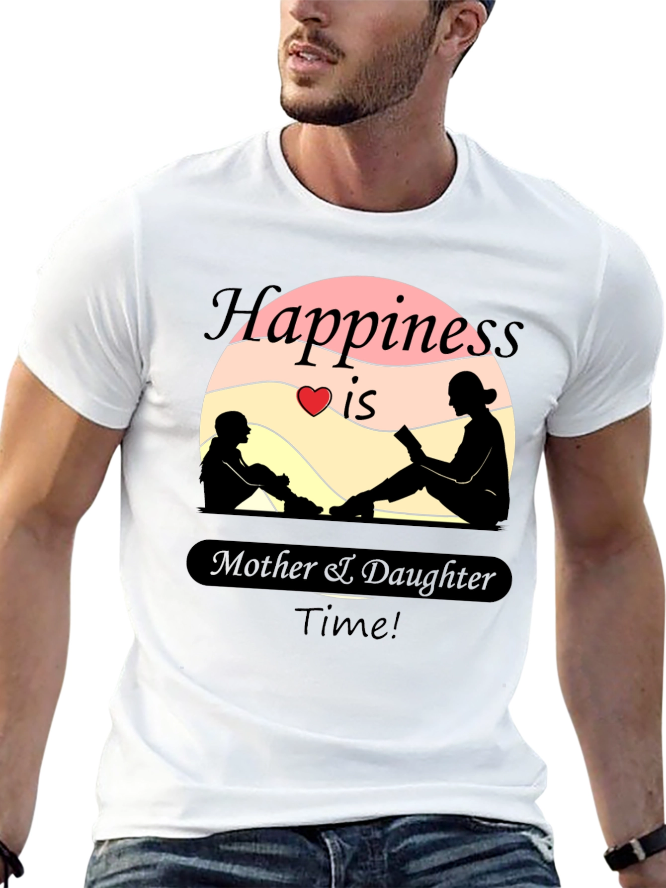 Black Mother & Daughter Time T-Shirt - Black Graphic Tee view 13