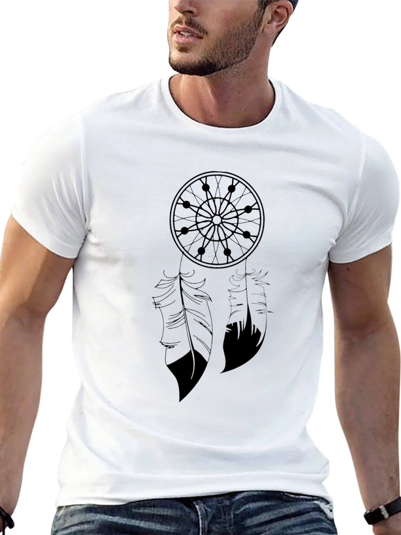 Black Black Dreamcatcher Graphic Tee view 13