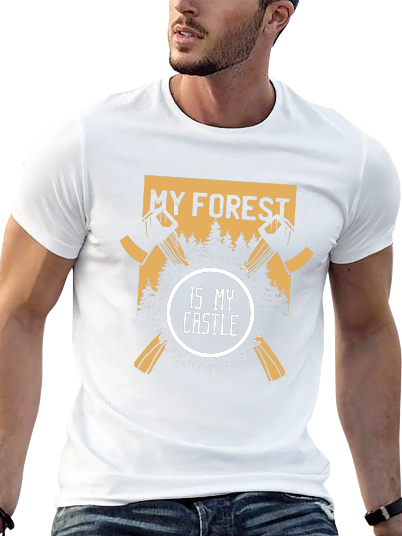 Black My Forest Is My Castle Graphic Tee view 13