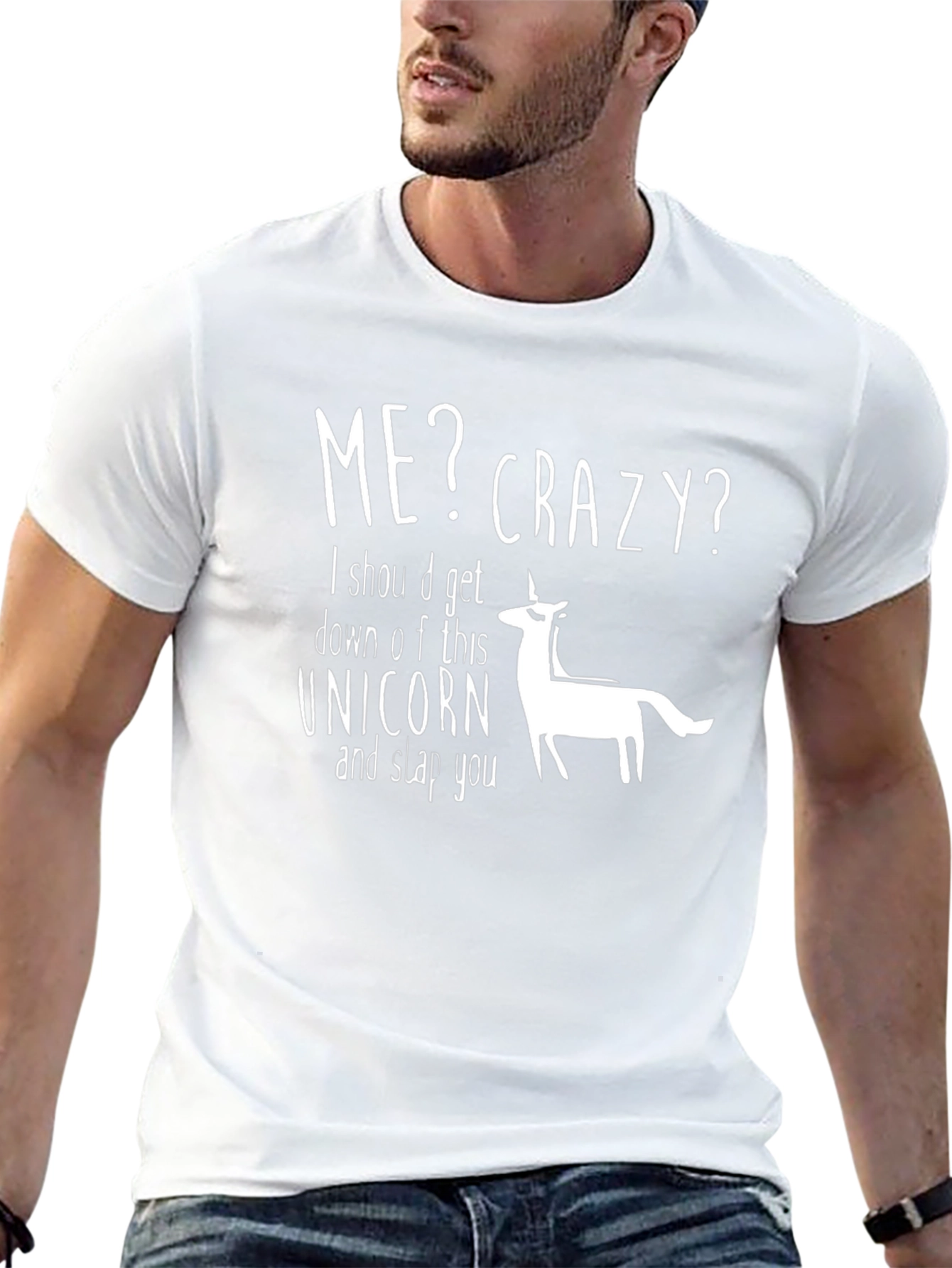 Black Me Crazy Unicorn Graphic T-Shirt view 13