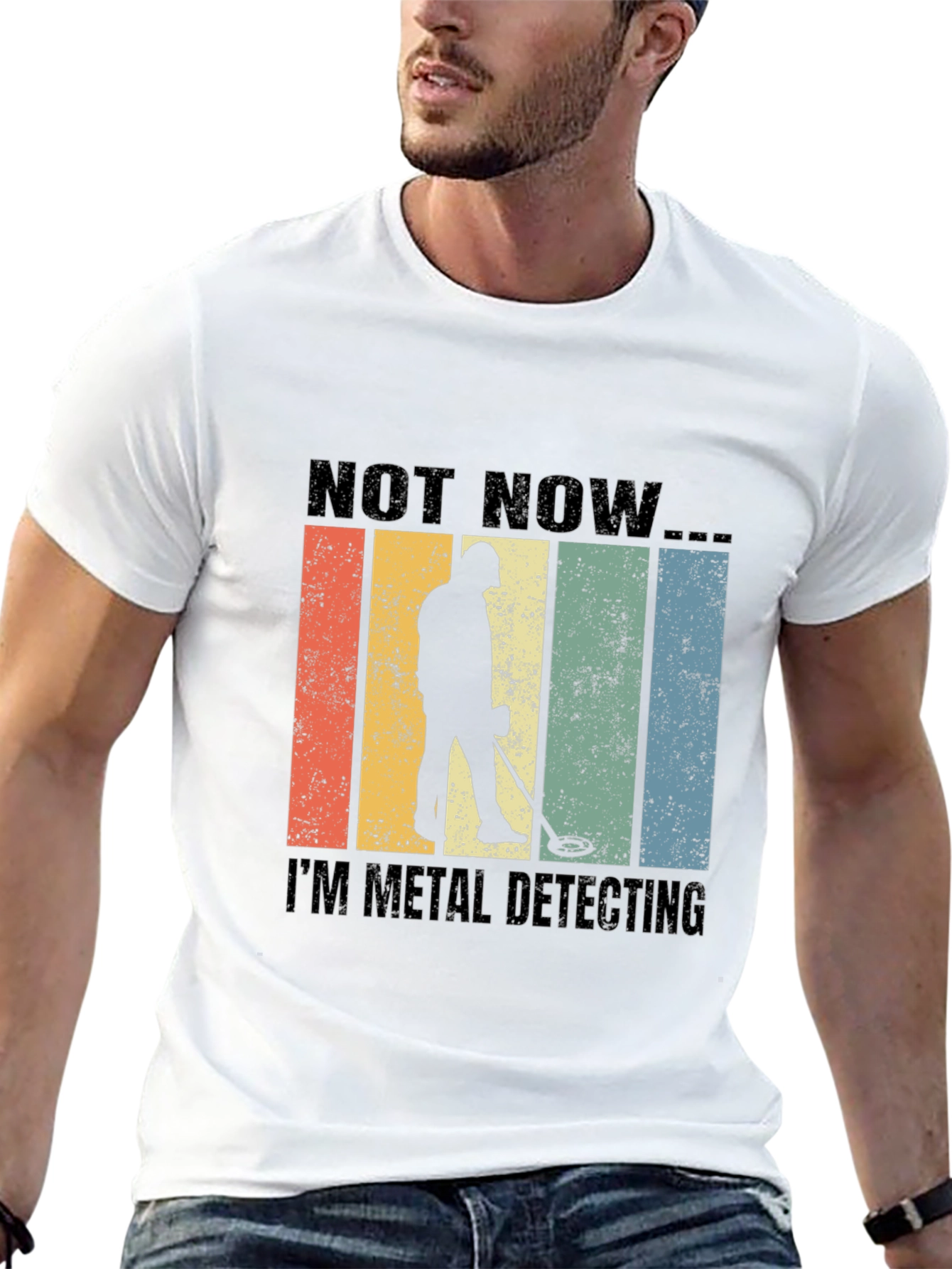 Black Metal Detecting T-Shirt view 13