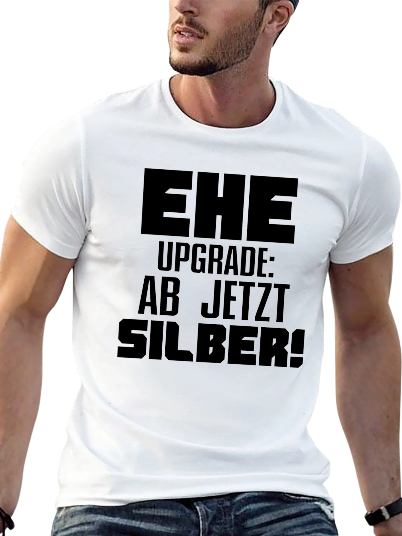 Black EHE Upgrade Silver Anniversary T-Shirt view 13
