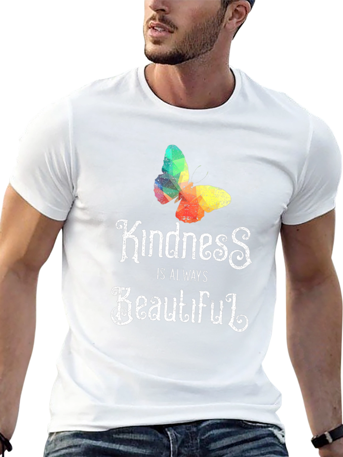 Black Kindness Butterfly T-Shirt - Always Beautiful view 13