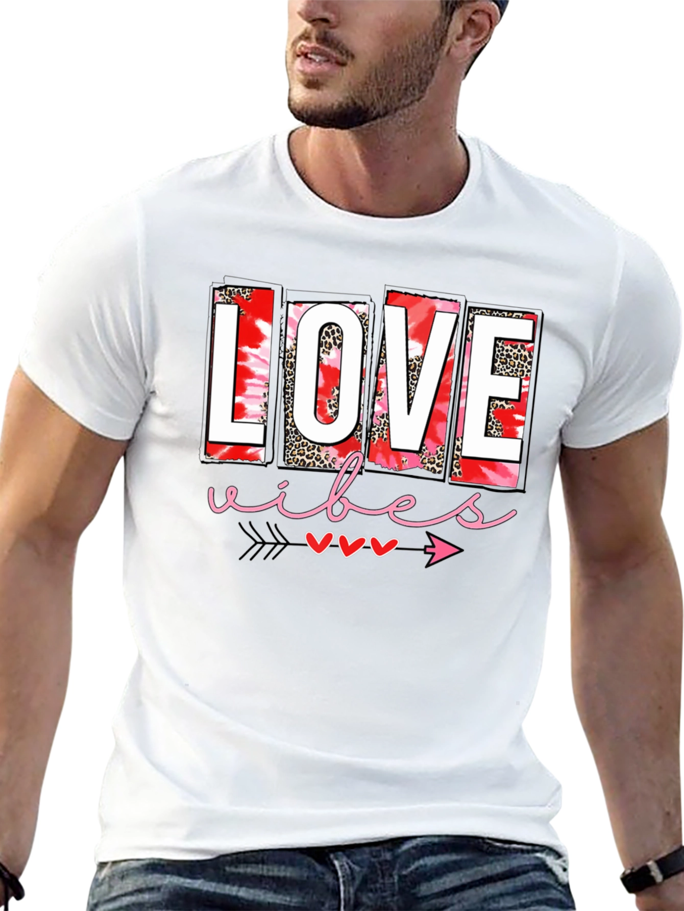 Black Love Vibes Valentine's Day Graphic Tee view 13