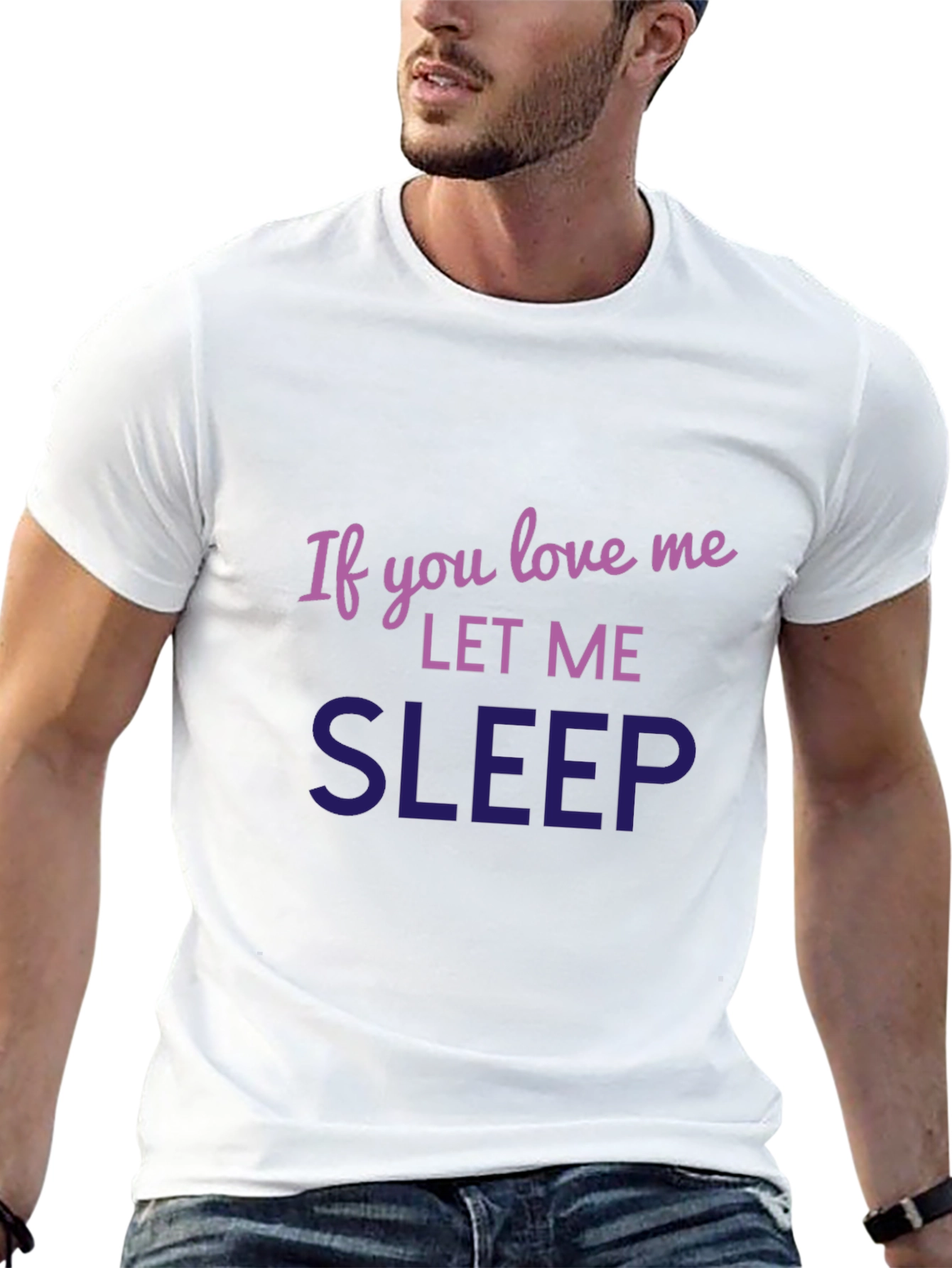 Black Funny Sleep Shirt - If You Love Me Let Me Sleep view 13
