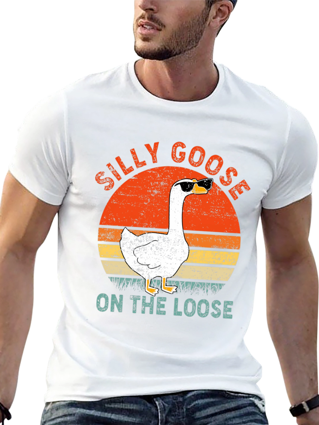 Black Silly Goose On The Loose Graphic T-Shirt view 13