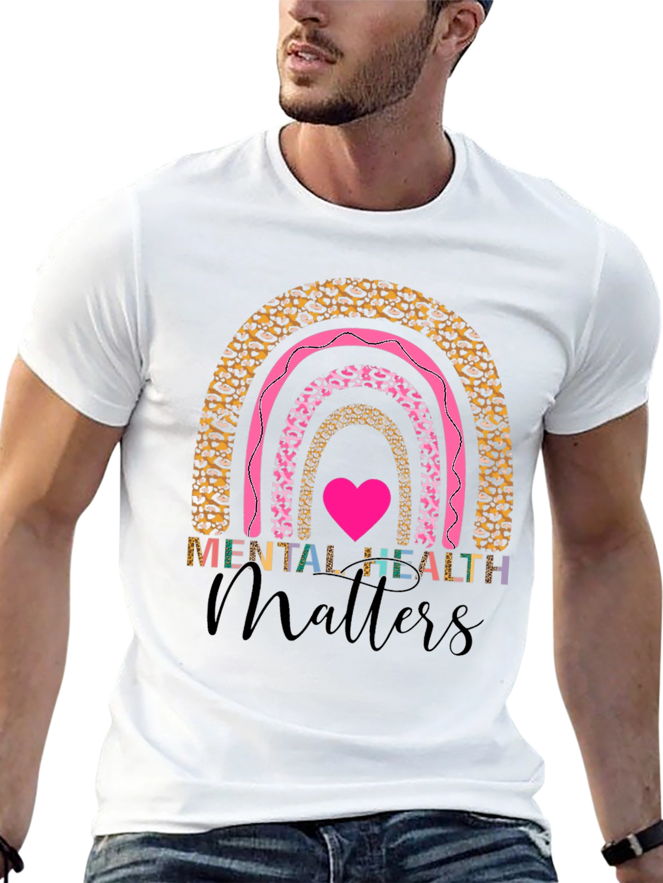 Black Mental Health Matters Graphic Tee view 13