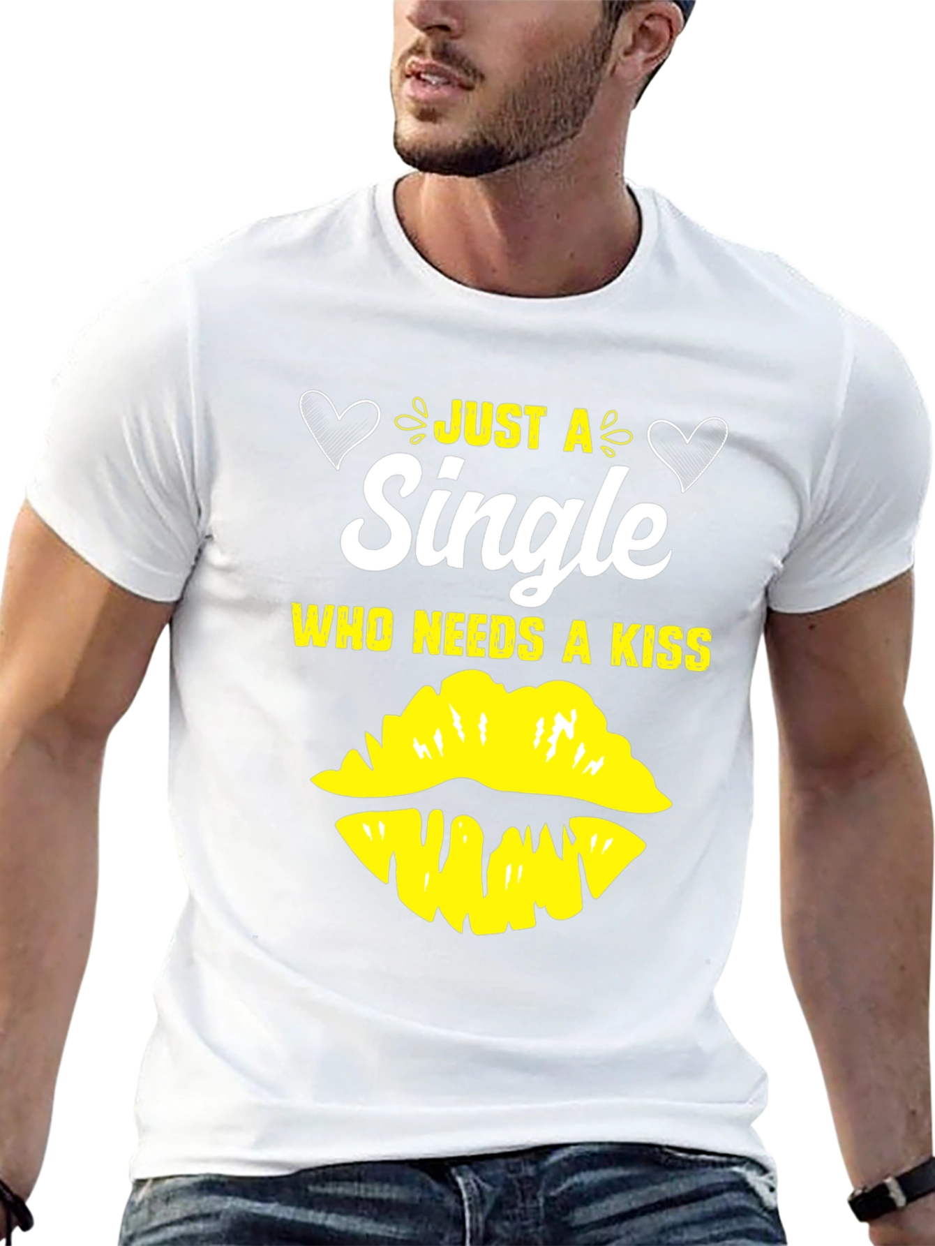 Black Single & Needs a Kiss Graphic Tee - Black view 13