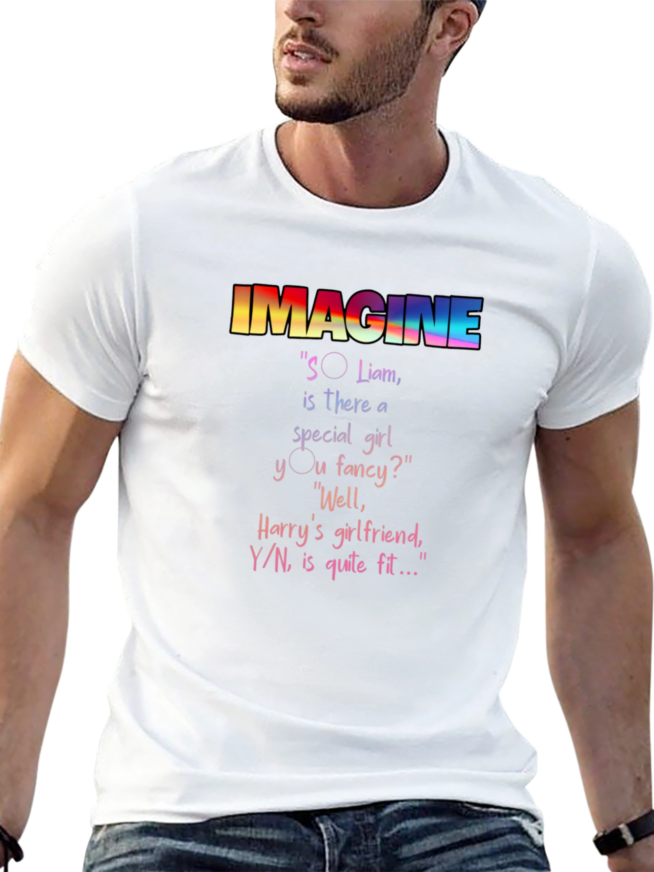 Black Imagine Novelty T-Shirt view 13