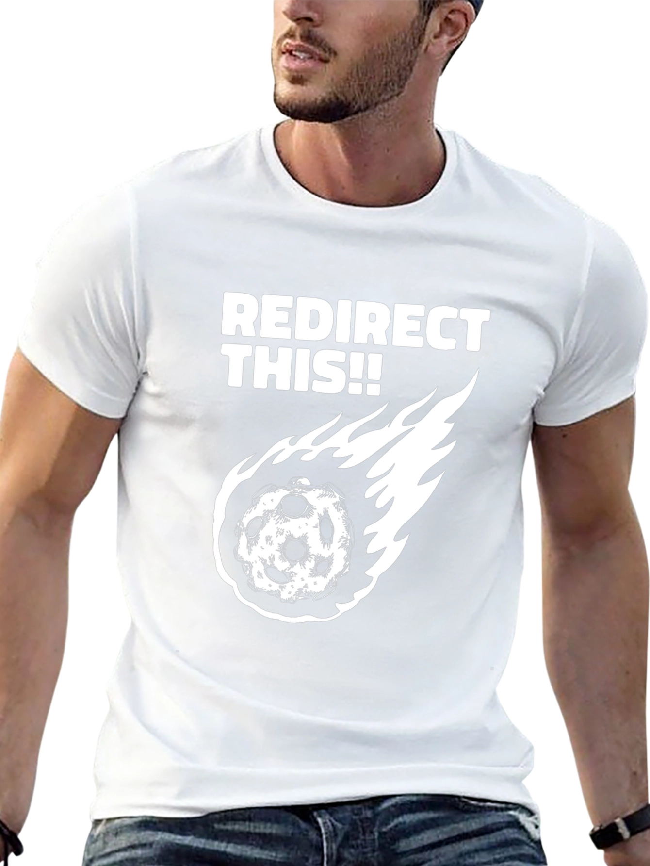 Black Redirect This Graphic Tee view 13
