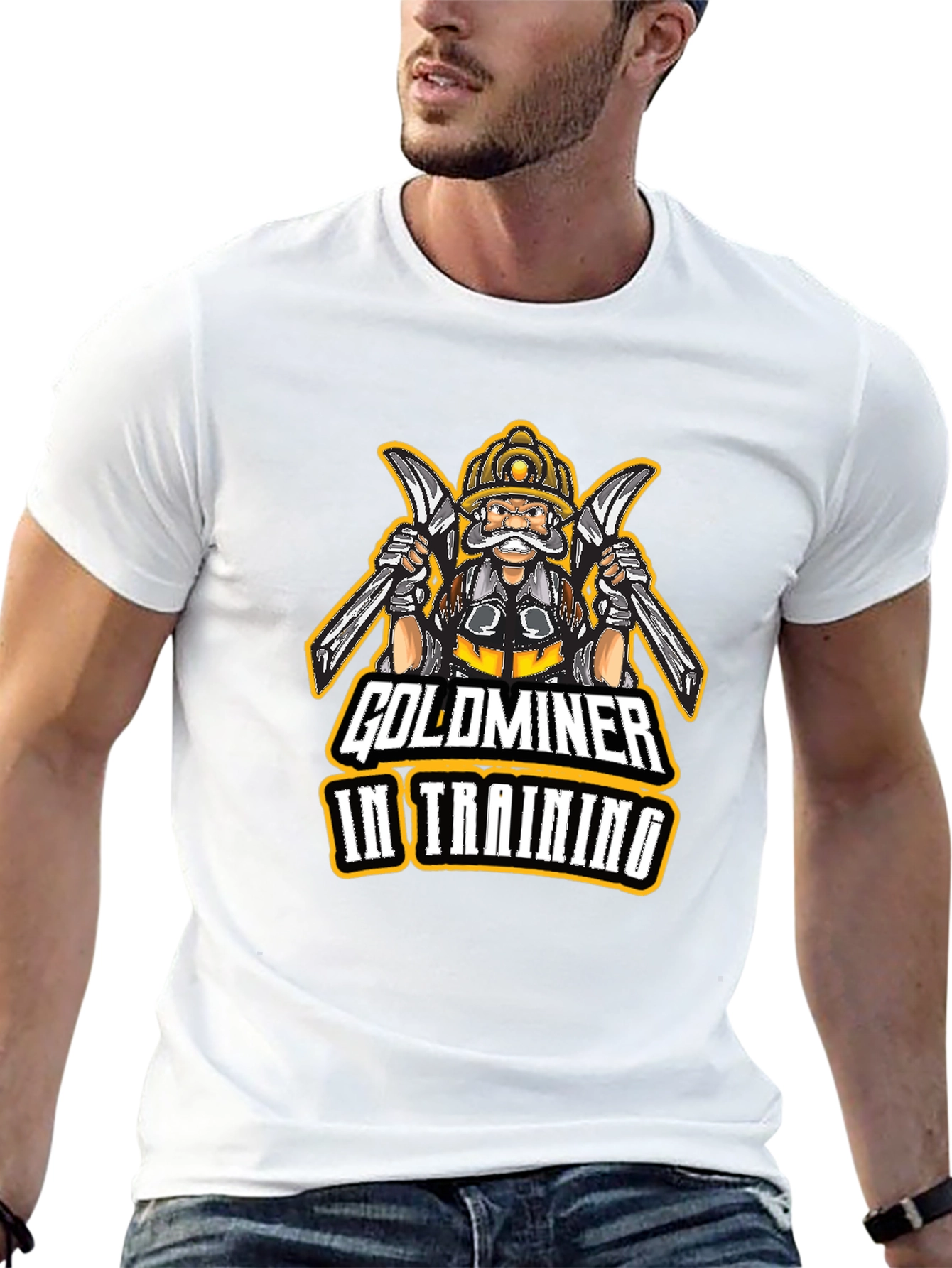 Black Goldminer In Training Black T-Shirt view 13