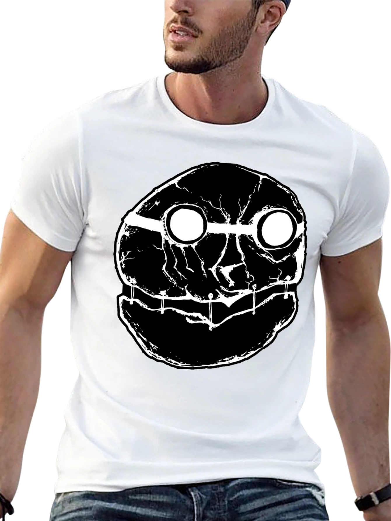 Black Abstract Graphic T-Shirt - Black view 13