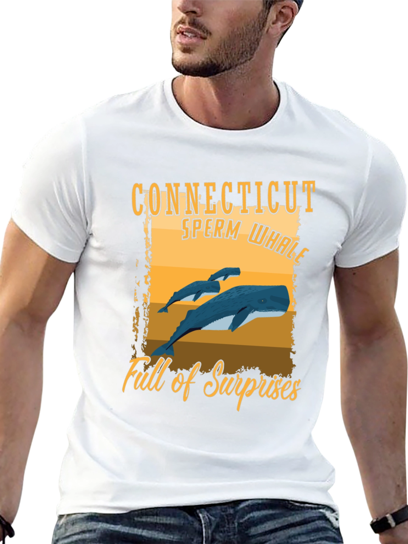 Black Connecticut Sperm Whale T-Shirt: Full of Surprises  view 13