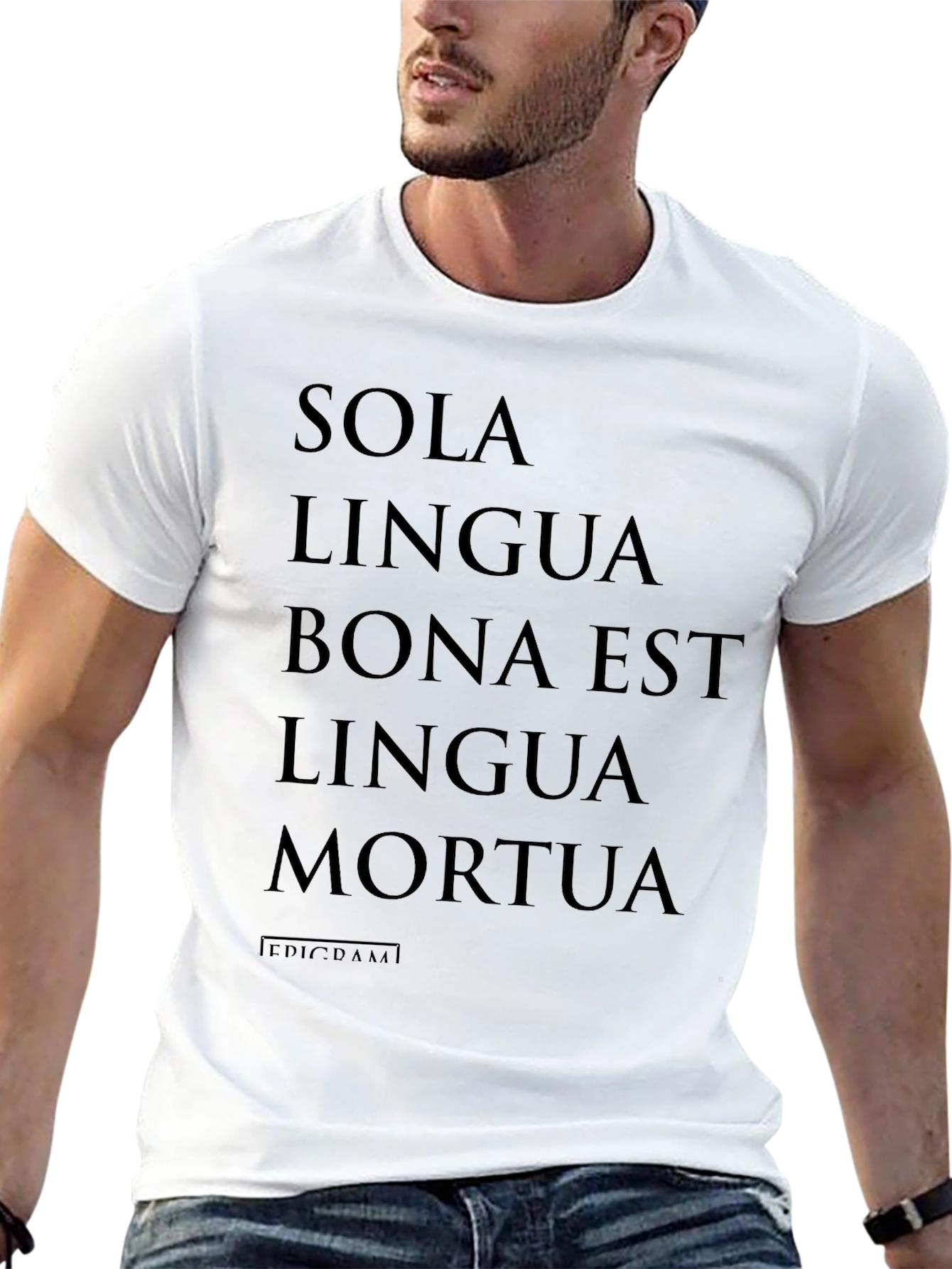 Black Sola Lingua Mortua T-Shirt view 13