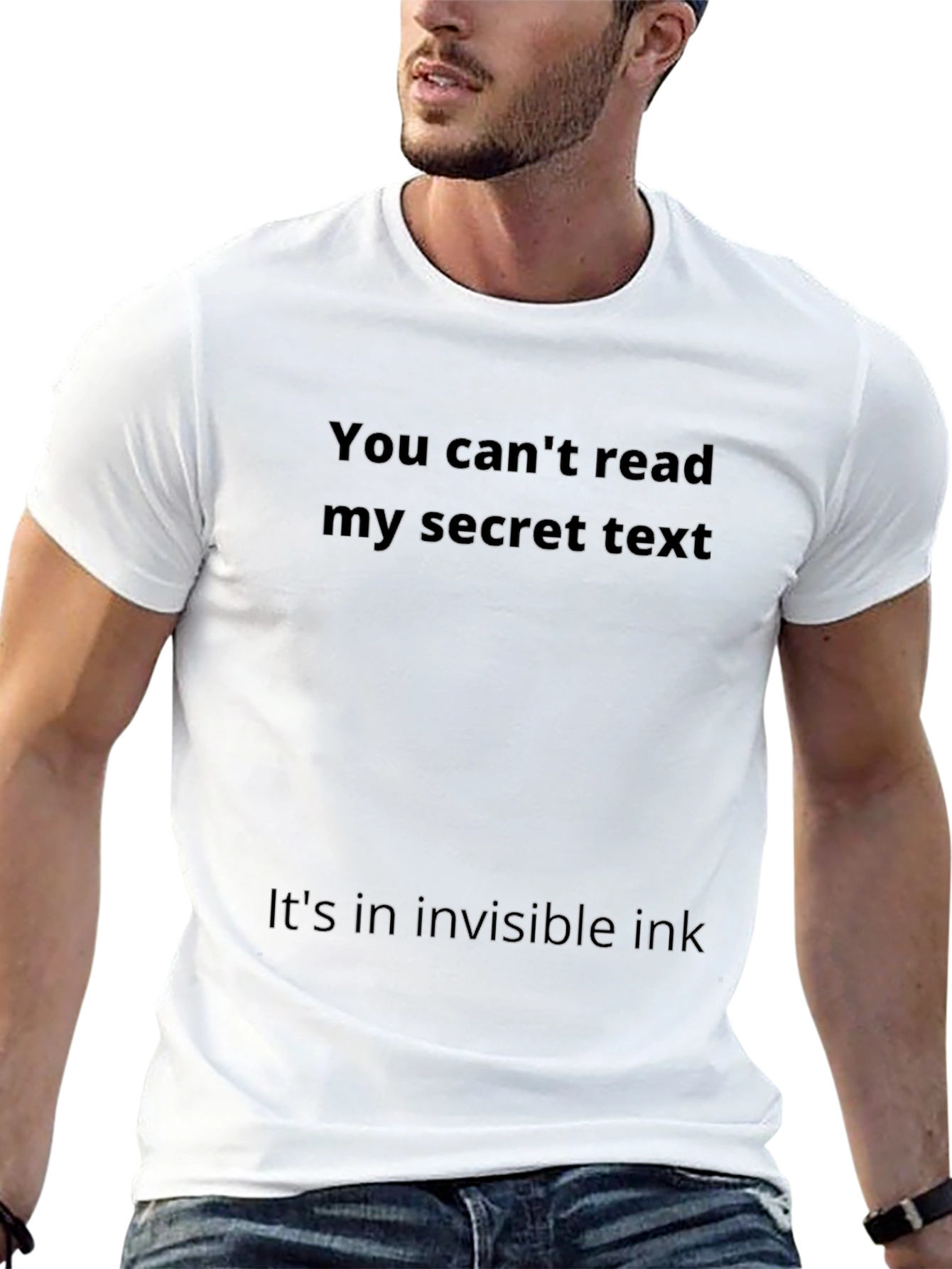 Black Invisible Ink Secret T-Shirt view 13