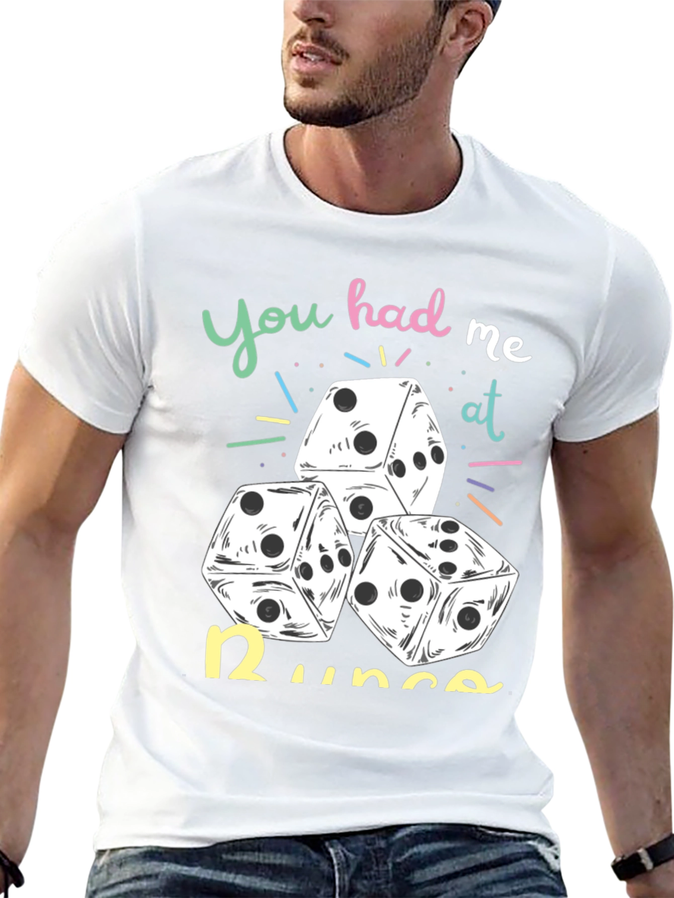 Black Dice Graphic Tee: You Had Me At Runs! view 13