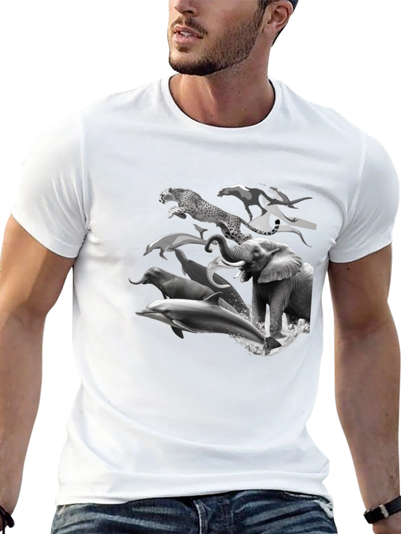 Black Animal Kingdom Black T-Shirt view 13