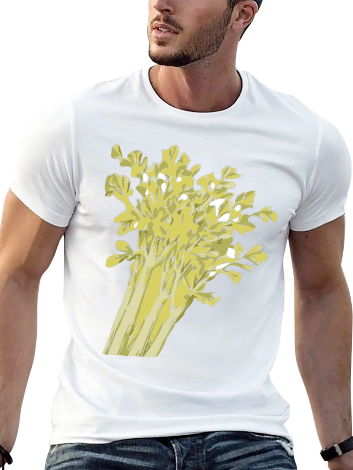 Black Celery Graphic Tee - Quirky & Fun! view 13