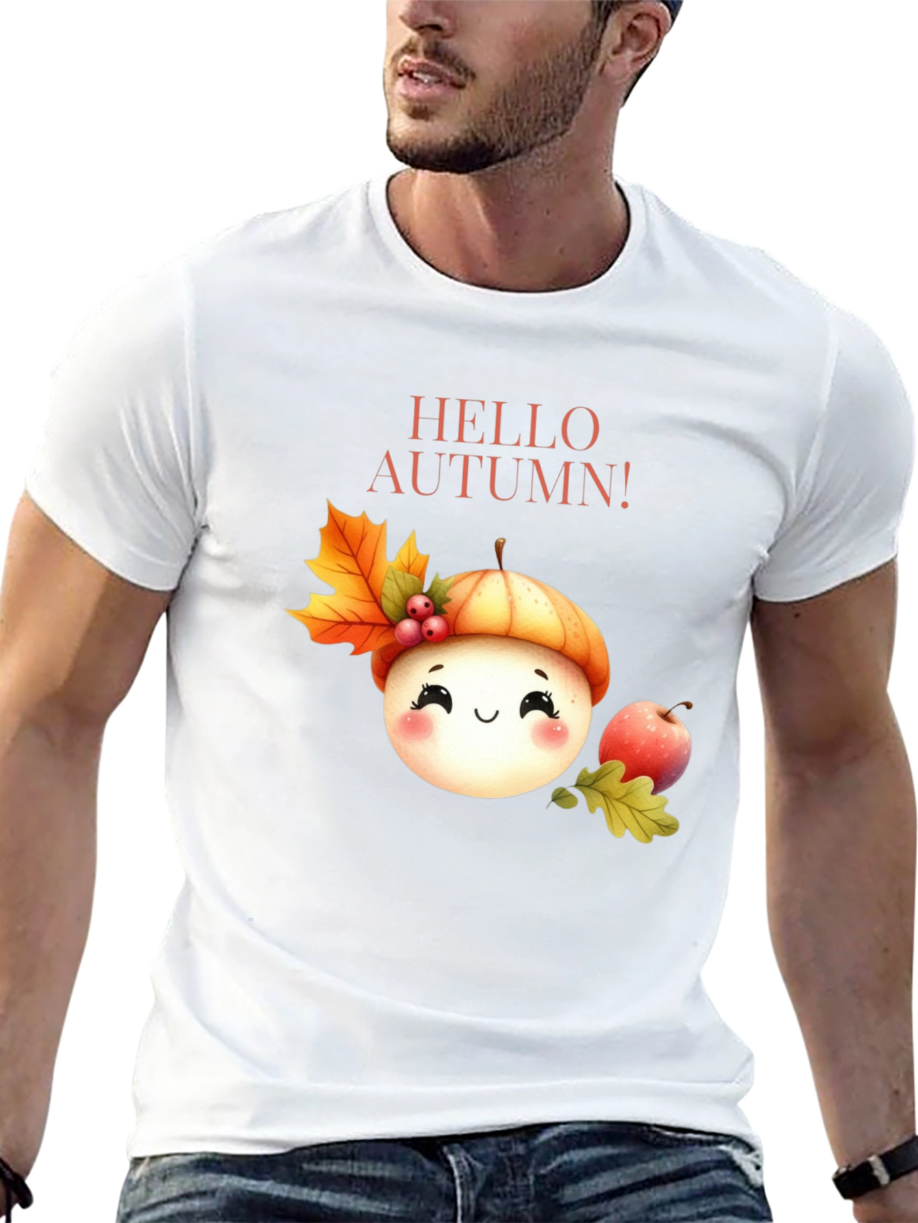 Black Hello Autumn Black T-Shirt view 13