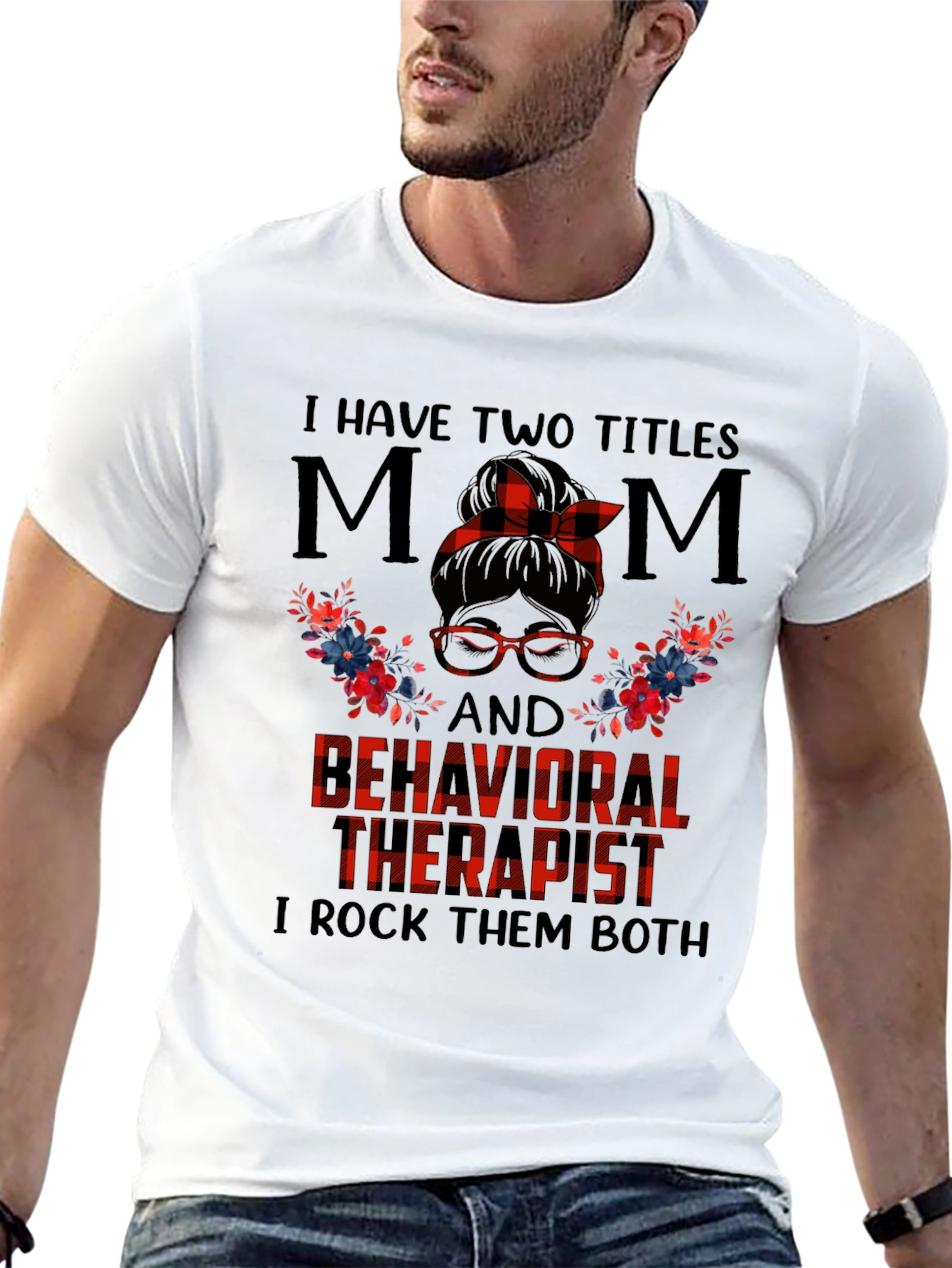 Black Mom and Therapist Graphic Tee view 13