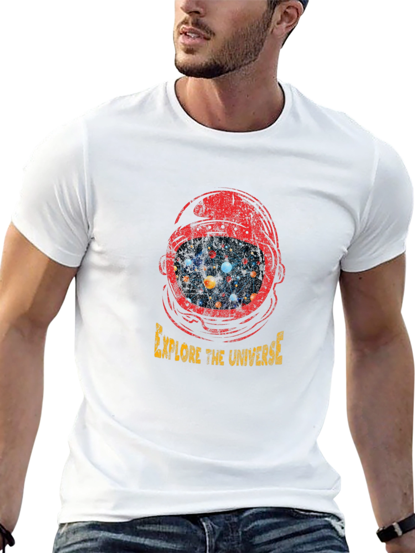 Black Explore The Universe Graphic T-Shirt view 13