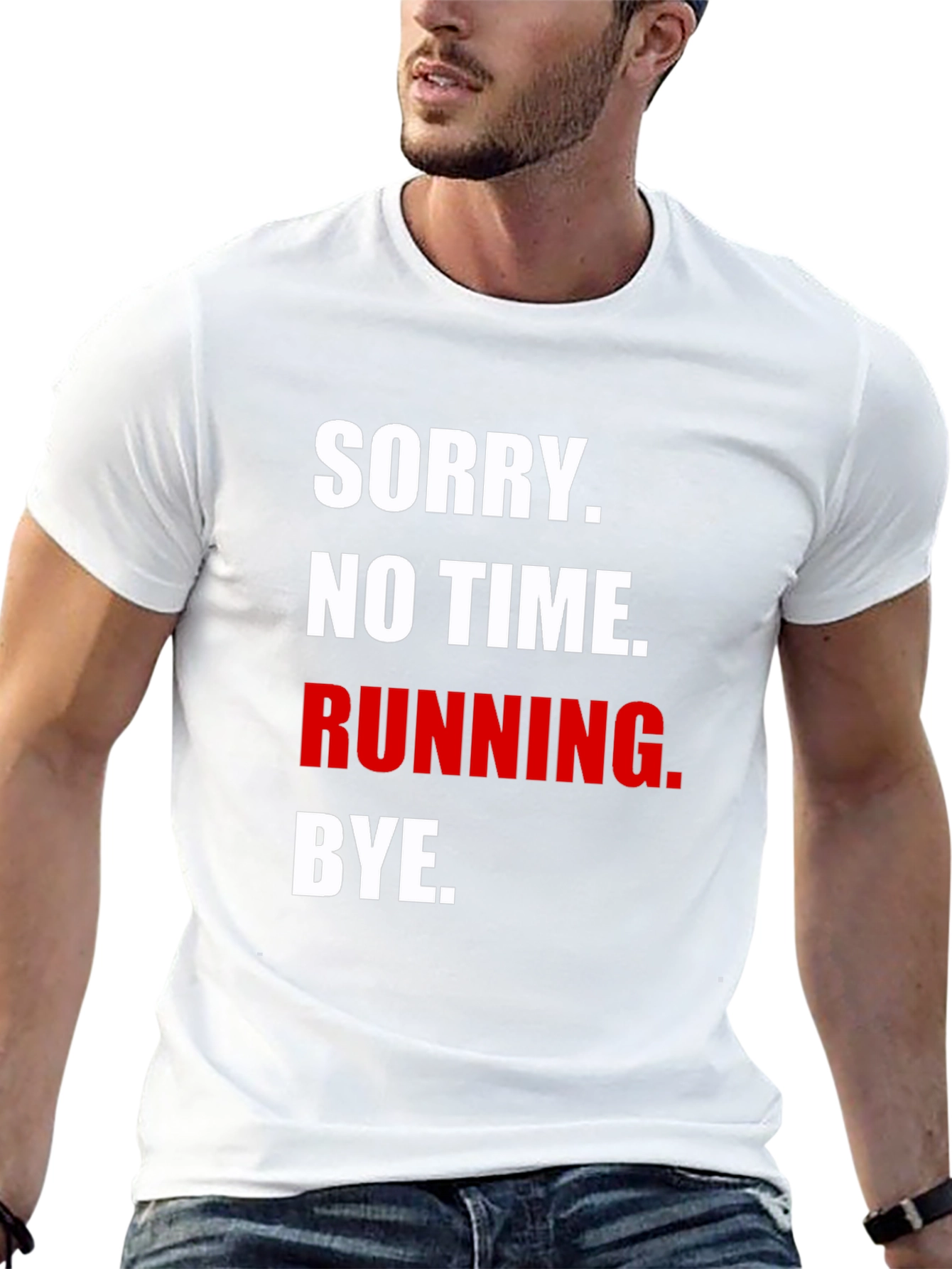 Black Running Excuse Graphic Tee view 13