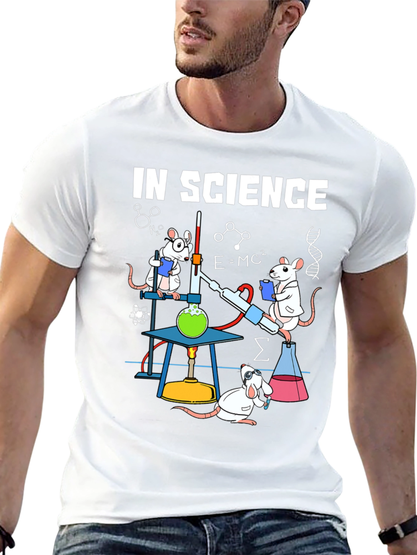 Black Science Rat T-Shirt - Black Cotton Blend Tee view 13