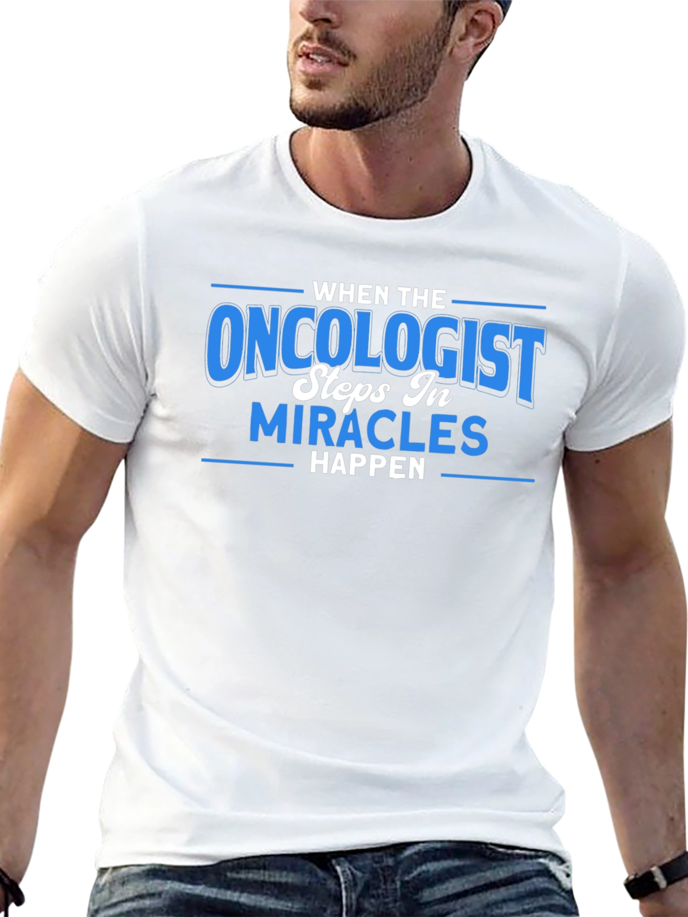 Black Oncologist Miracle T-Shirt -  When The Oncologist Steps In view 13