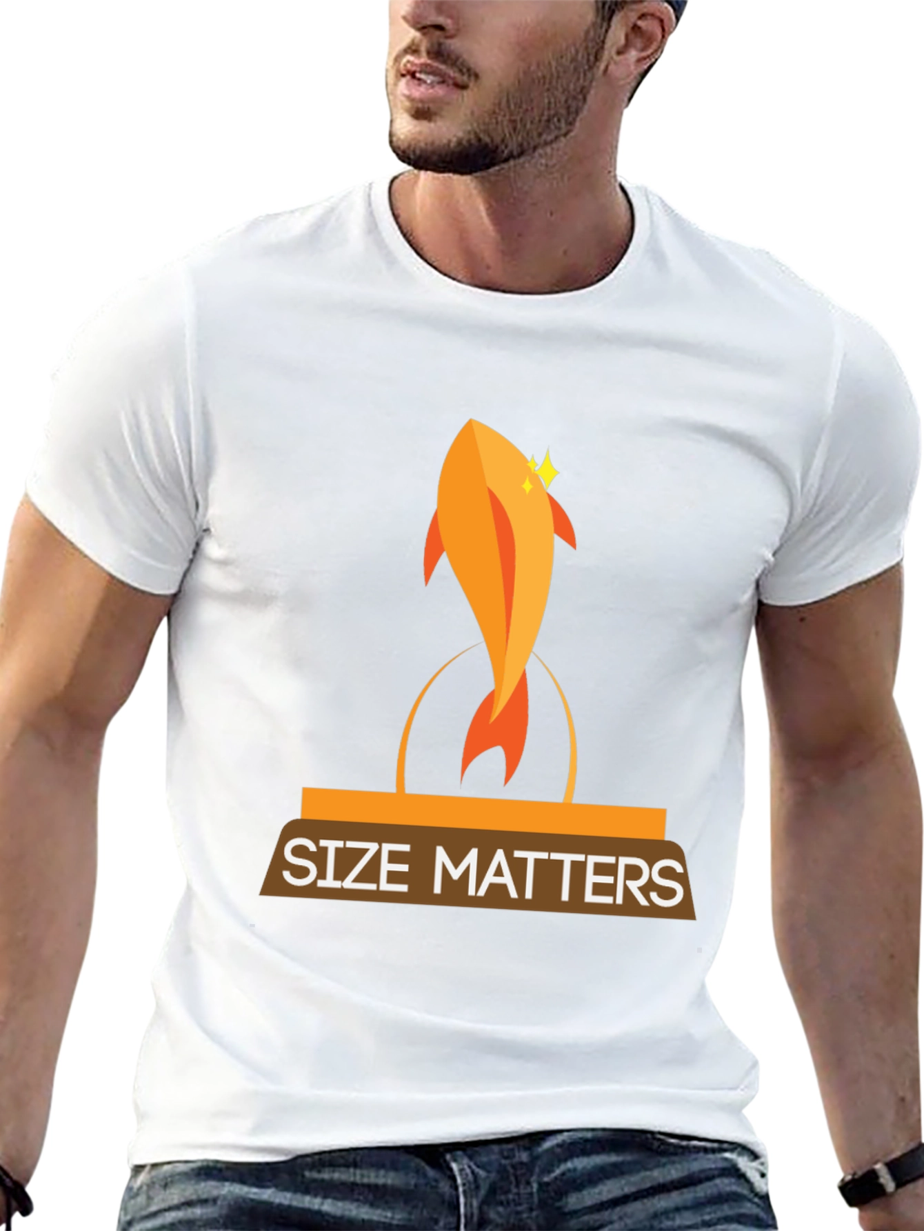 Black Size Matters Graphic Tee view 13