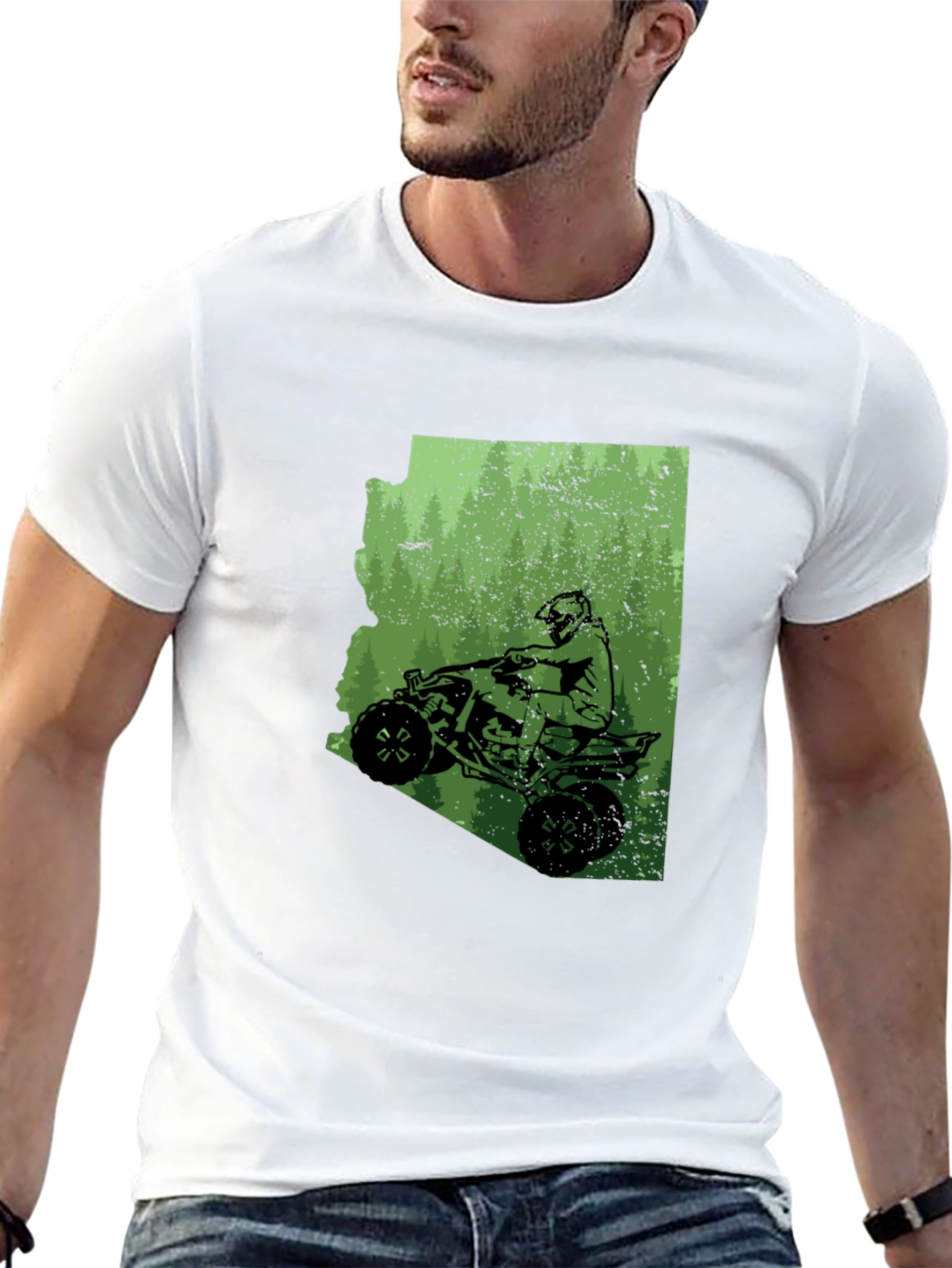 Black Arizona ATV Ride T-Shirt - Black Graphic Tee view 13