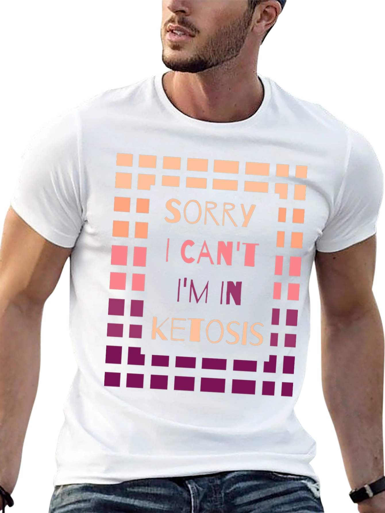 Black Sorry I Can't I'm In Ketosis Graphic Tee view 13