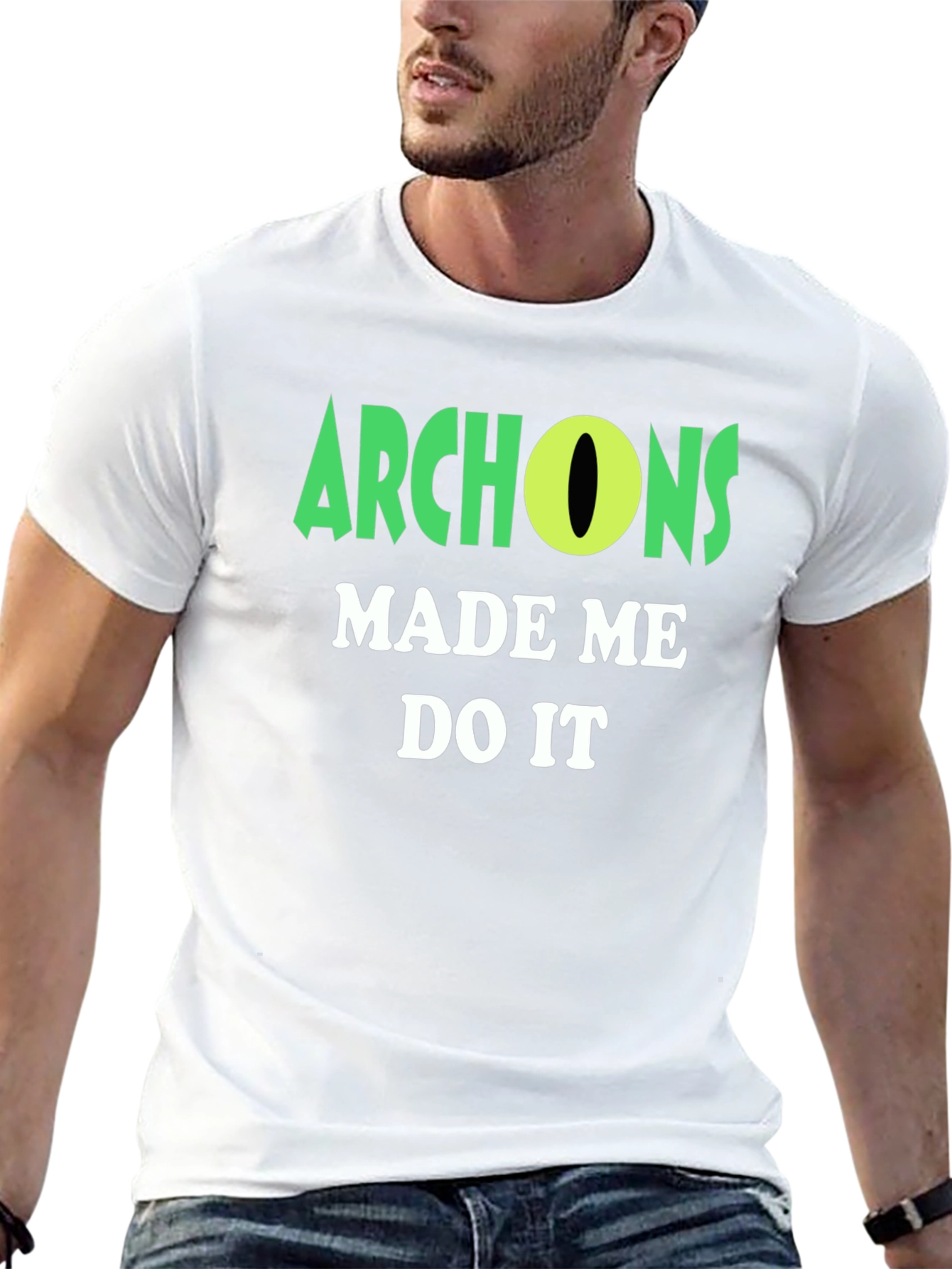 Black Archons Made Me Do It T-Shirt view 13