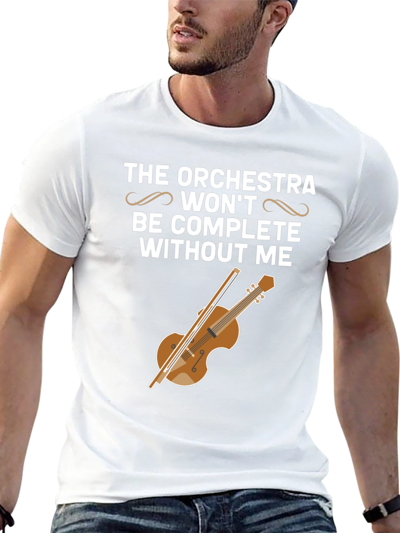 Black Orchestra Violin T-Shirt - Funny Musician Tee view 13