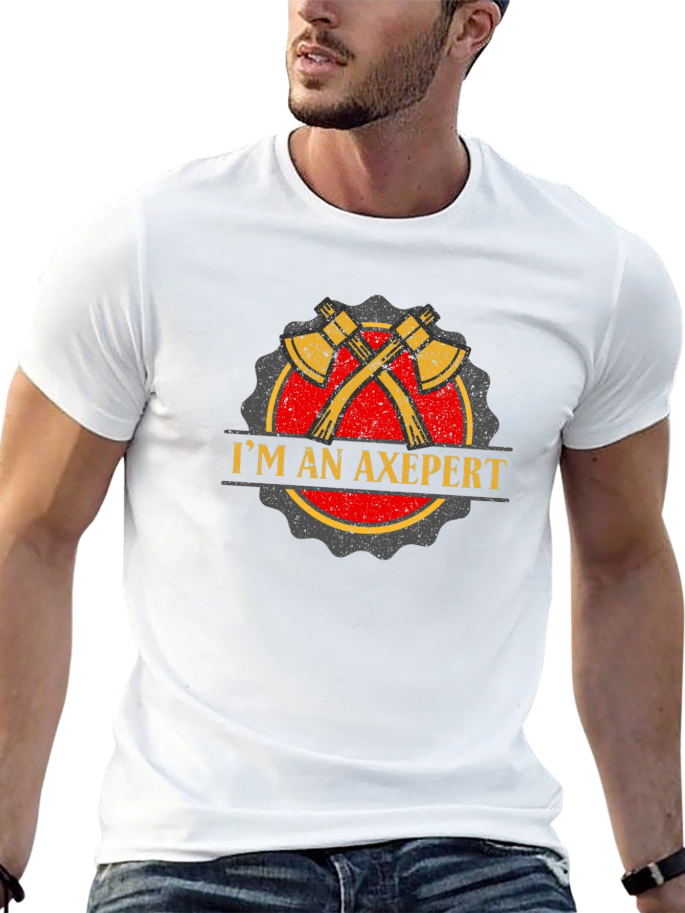 Black I'm an Axepert T-Shirt - Lumberjack Humor Tee view 13