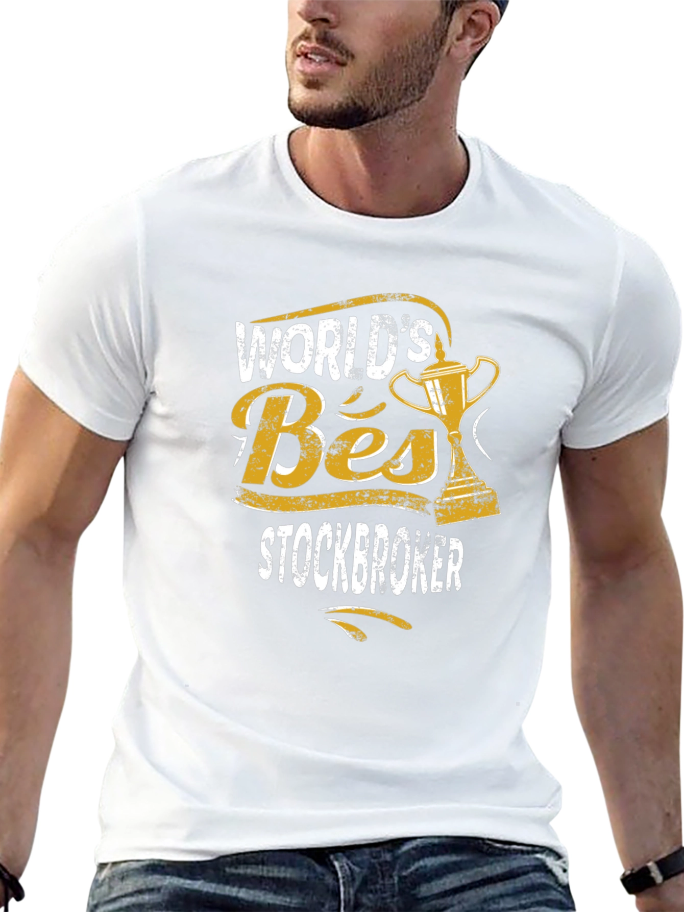Black World's Best Stockbroker T-Shirt - Gift for Brokers view 13