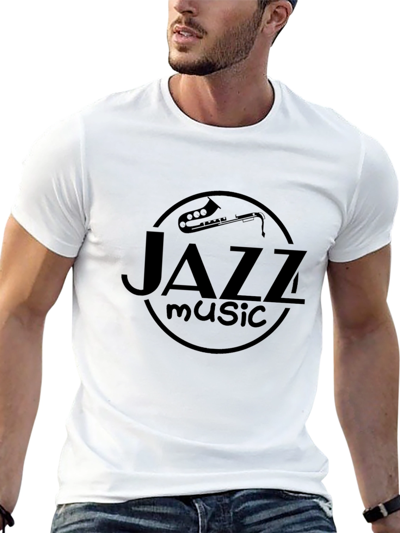 Black Jazz Music Graphic Tee | Stylish Band T-Shirt view 13