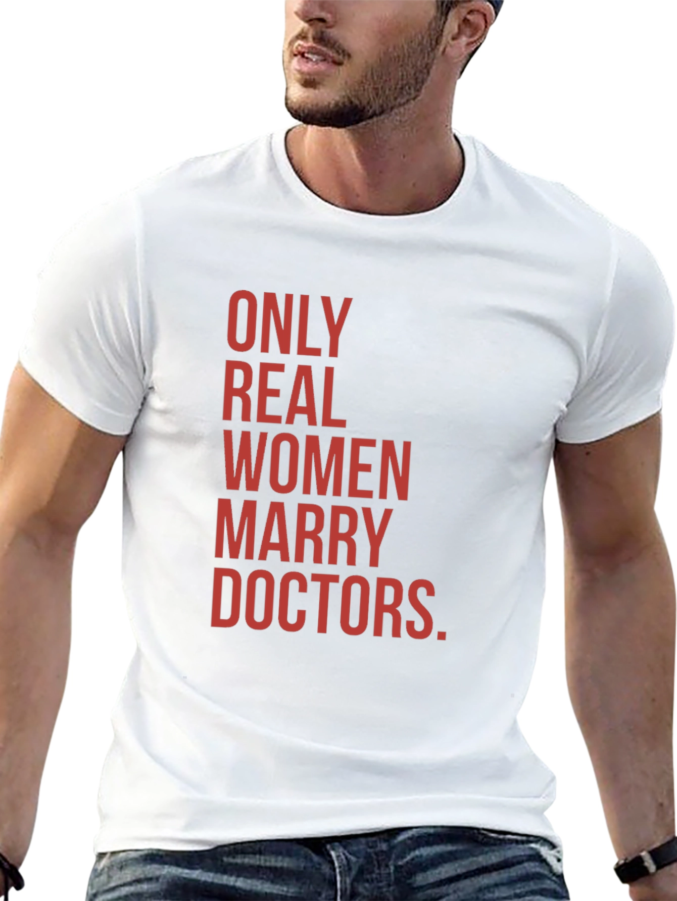 Black Only Real Women Marry Doctors Graphic Tee view 13
