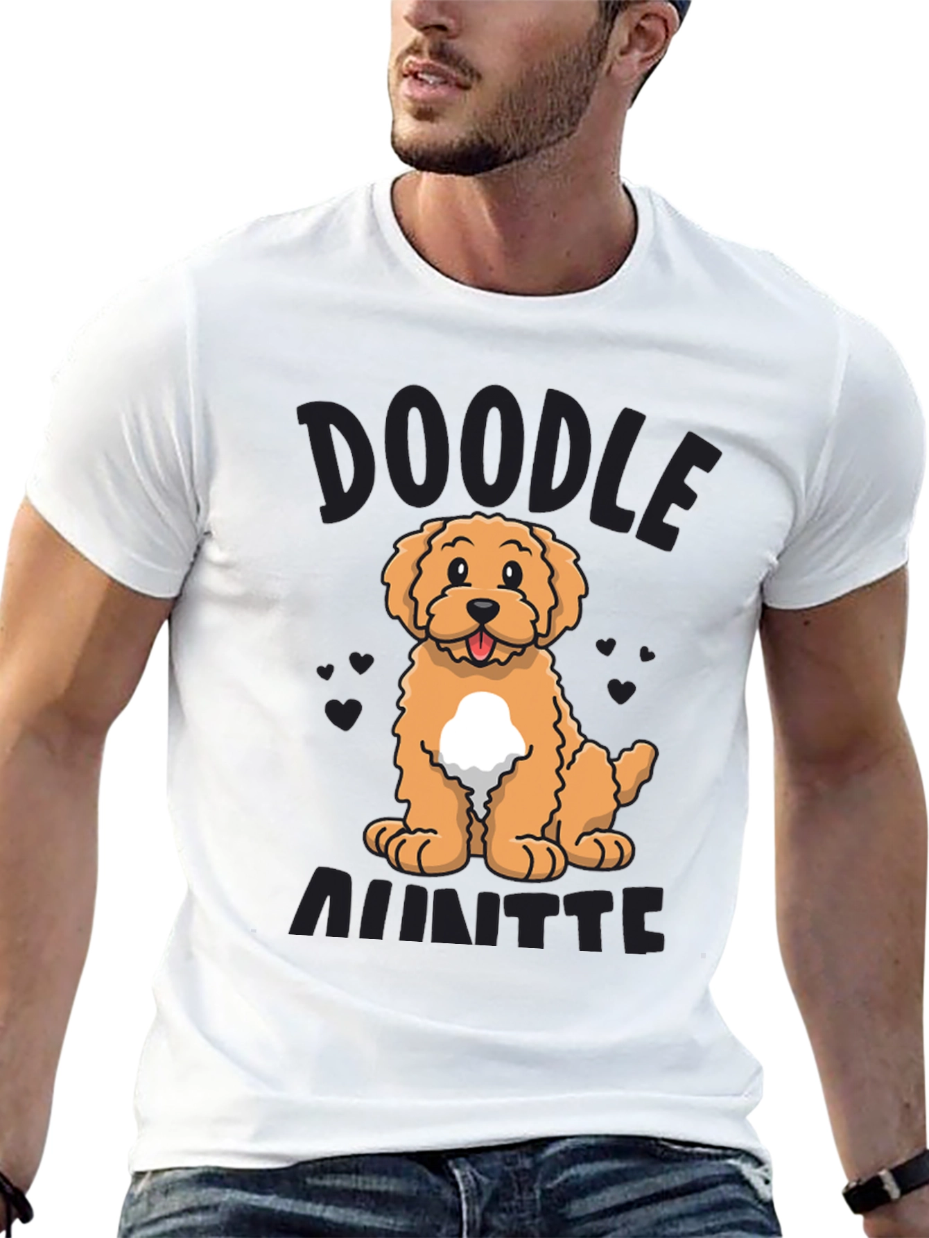 Black Doodle Ainttte T-Shirt Cute Dog Design view 13