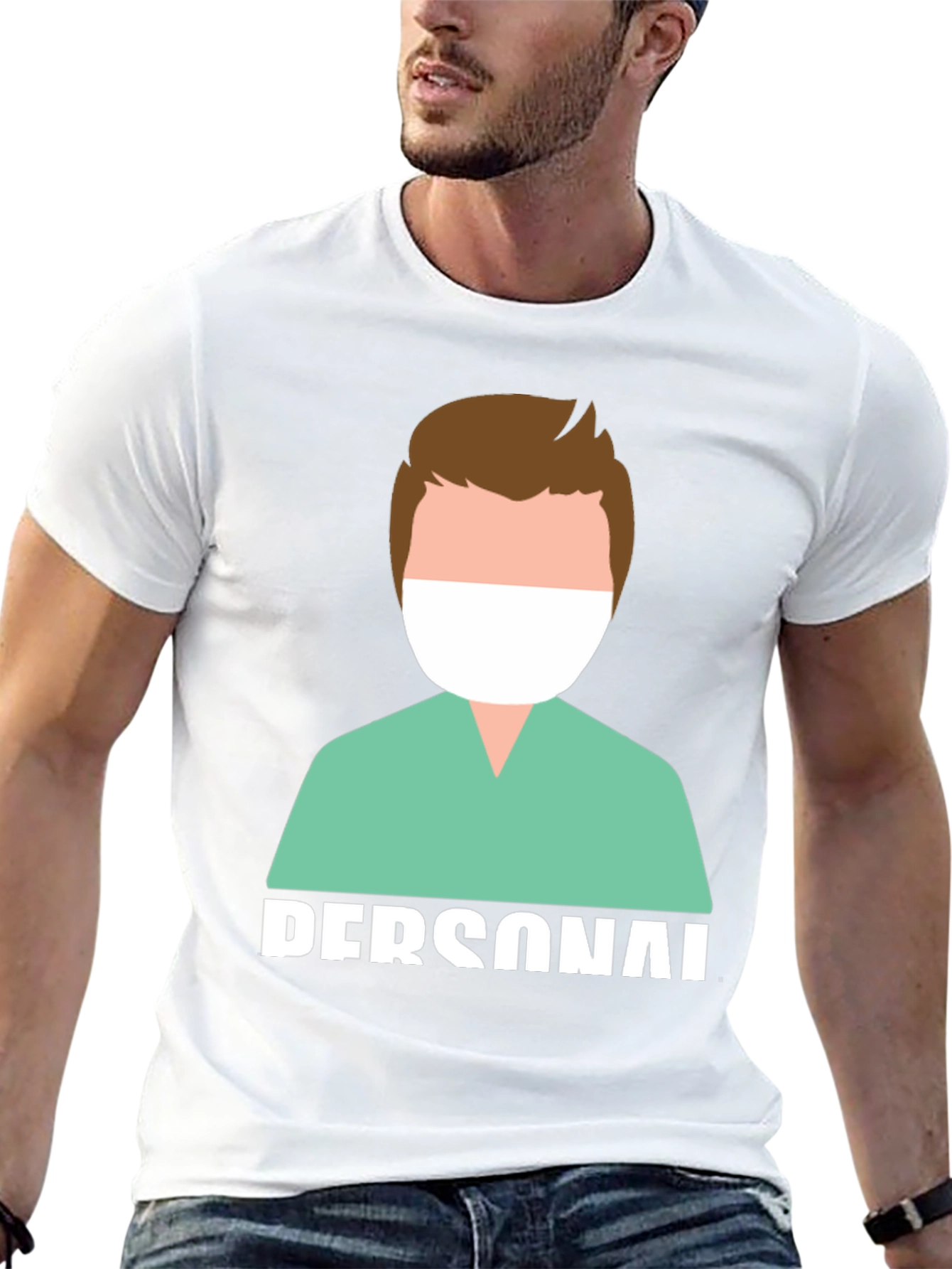 Black Personal Medical Staff T-Shirt view 13