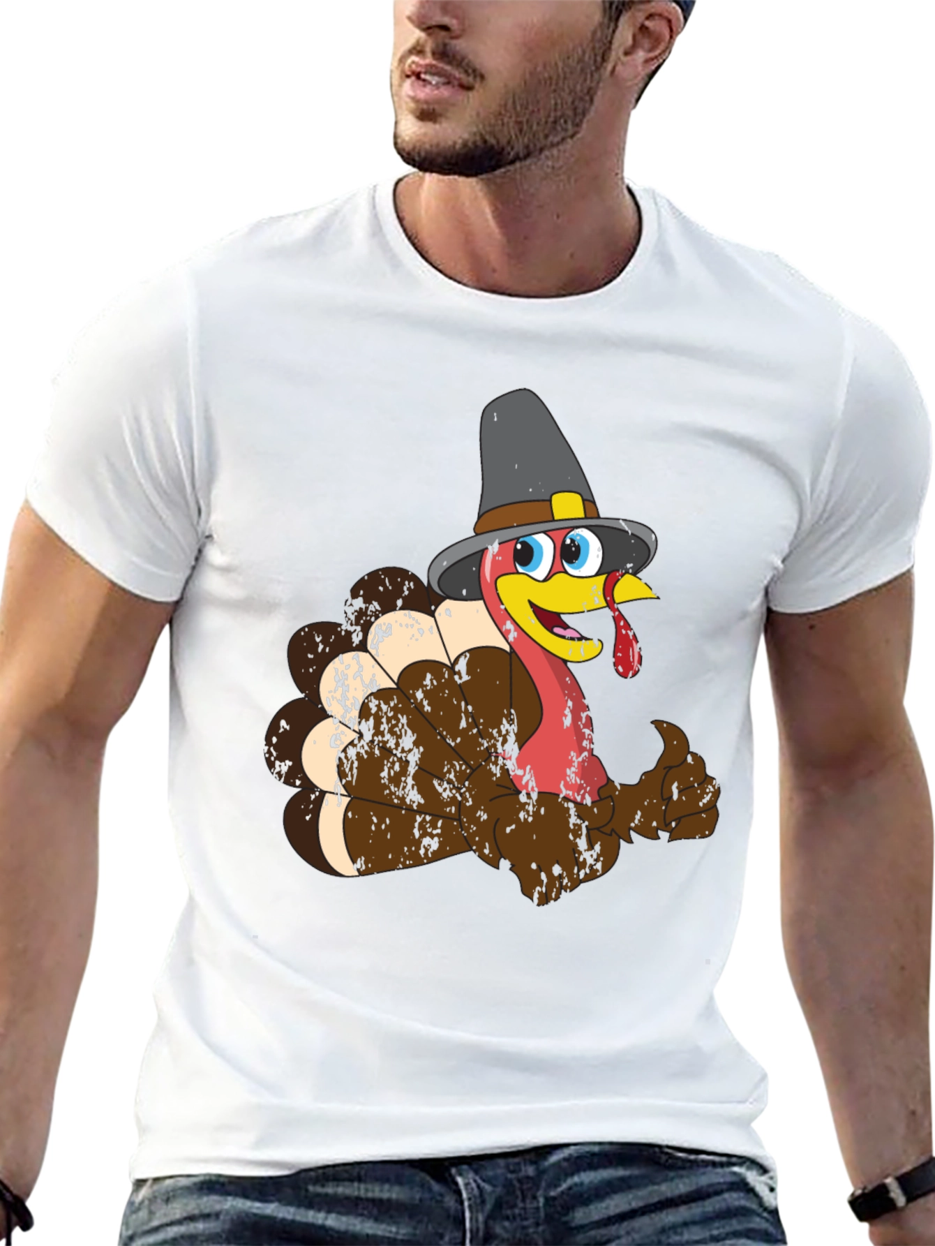Thanksgiving Turkey Pilgrim T-Shirt - 13