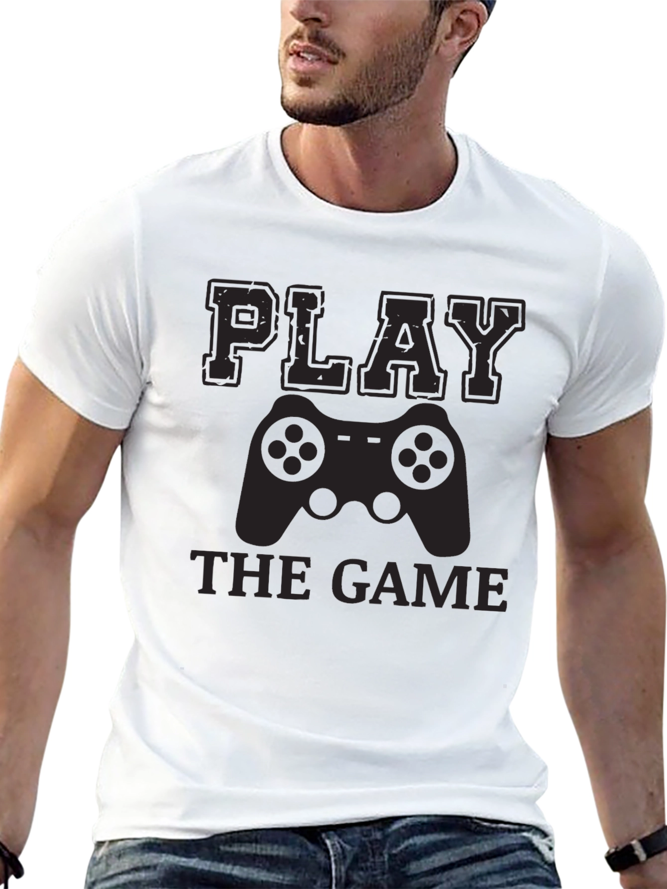 Black Play The Game T-Shirt - Gamer Style view 13