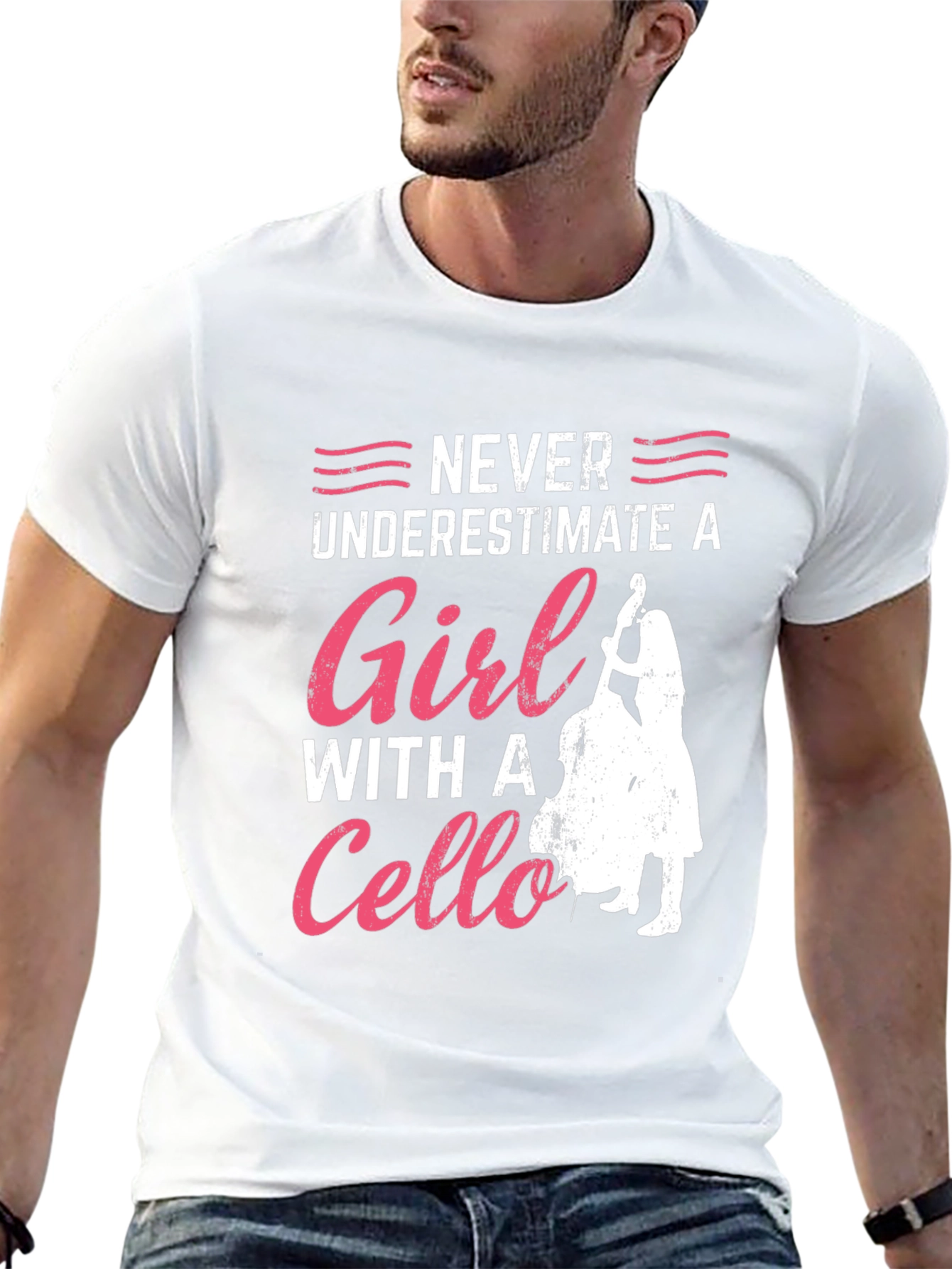 Black Never Underestimate A Girl With a Cello T-Shirt view 13