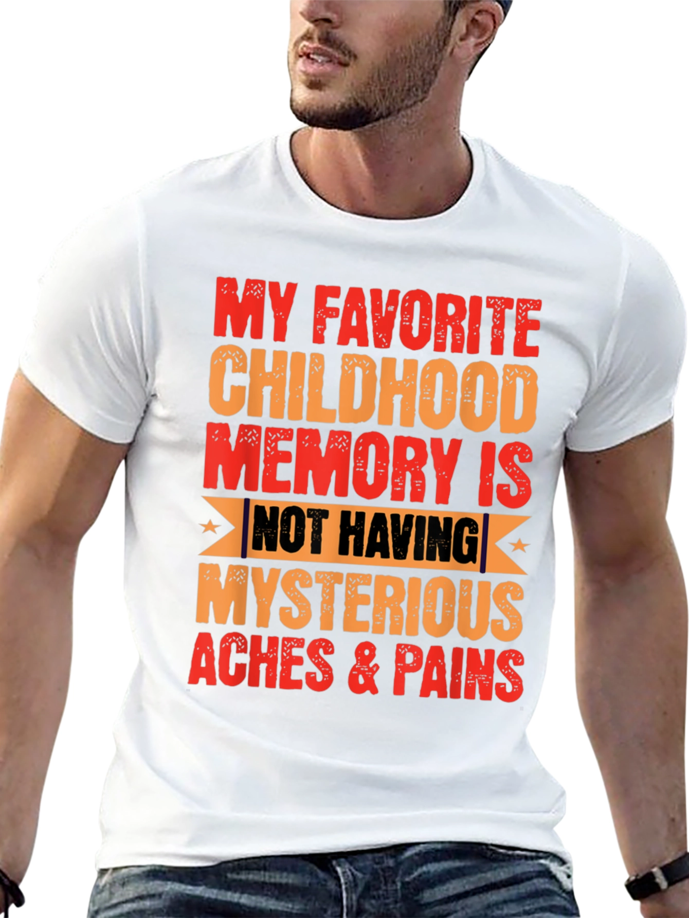Black Funny My Favorite Childhood Memory T-Shirt view 13