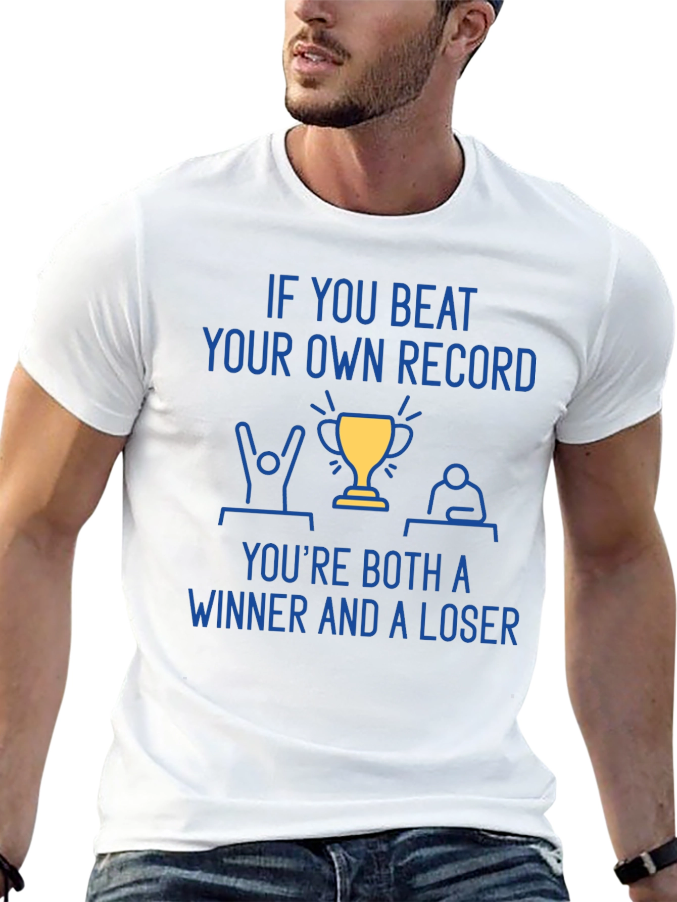 Black Winner & Loser T-Shirt - Motivational Tee view 13