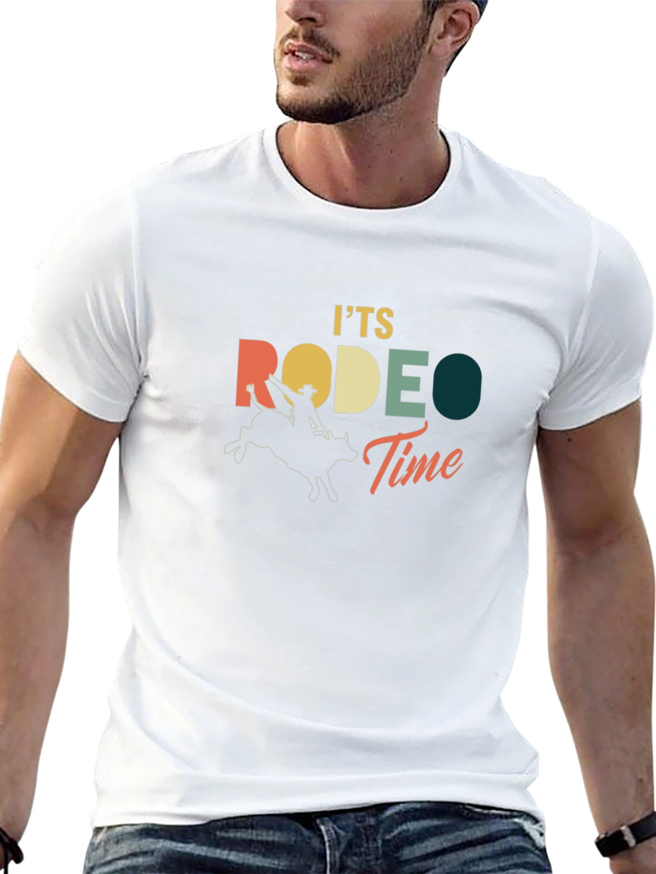 Black Rodeo Time Graphic Tee - Black Cotton Comfort view 13